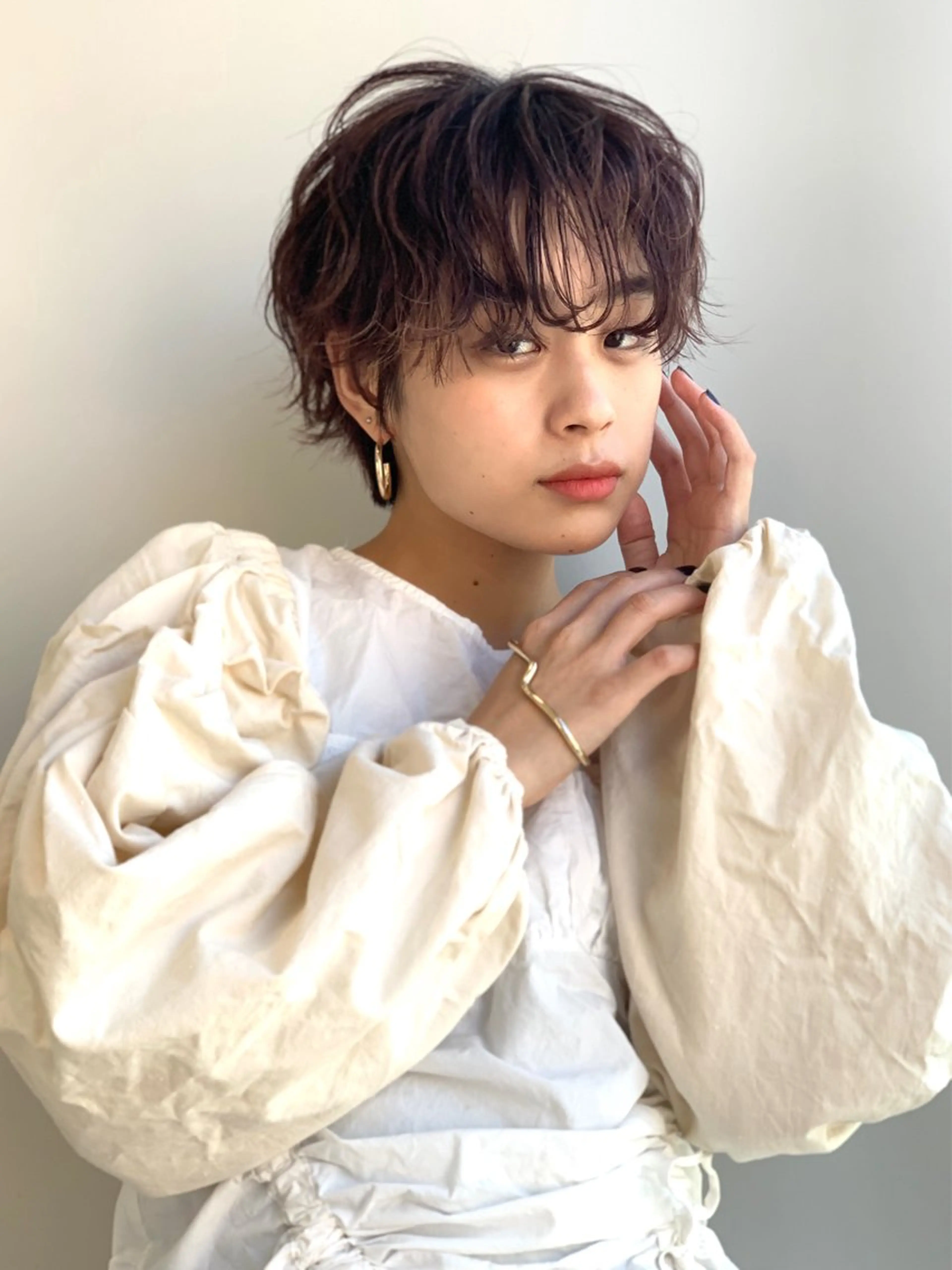 ショート カラー ヘアアレンジ ヘアセット 似合わせ⌇お洒落 カット⌇平野あみのヘアスタイル