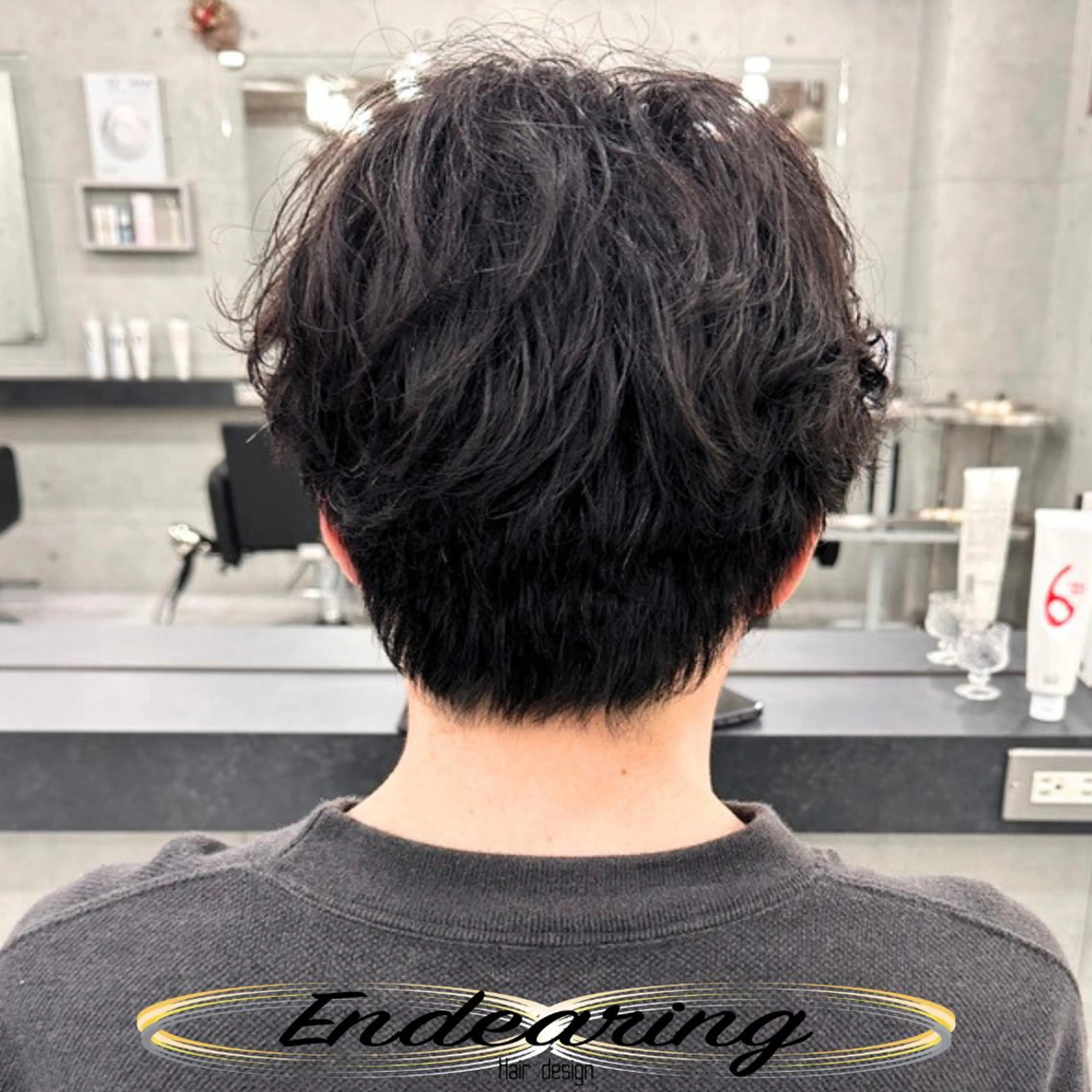 ショート カット パーマ Endearing 銀座/レイヤーカットのヘアスタイル