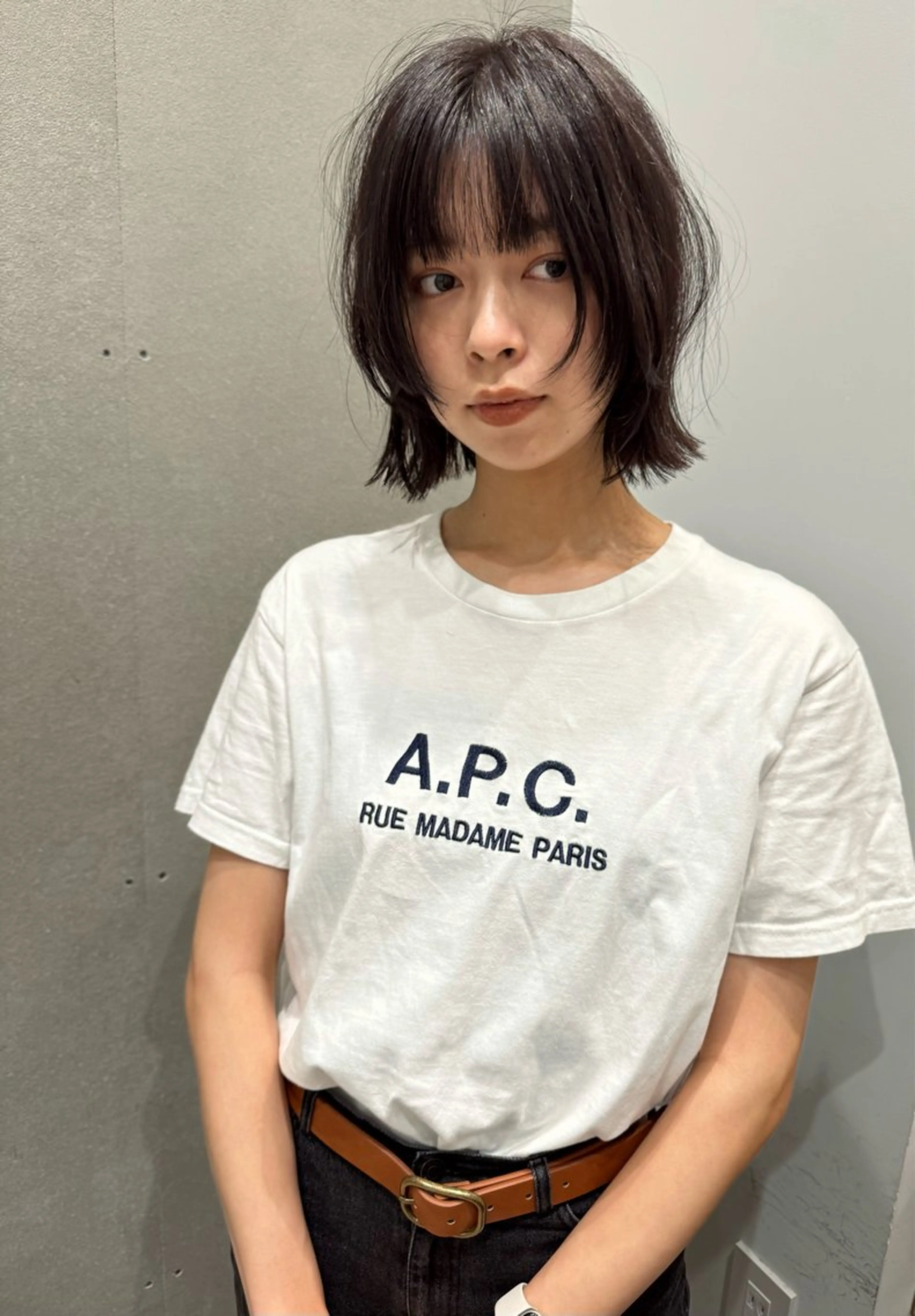 ショート カラー カット ヘアカラー トリートメント センスをお届けします 大谷将生INFPのヘアスタイル