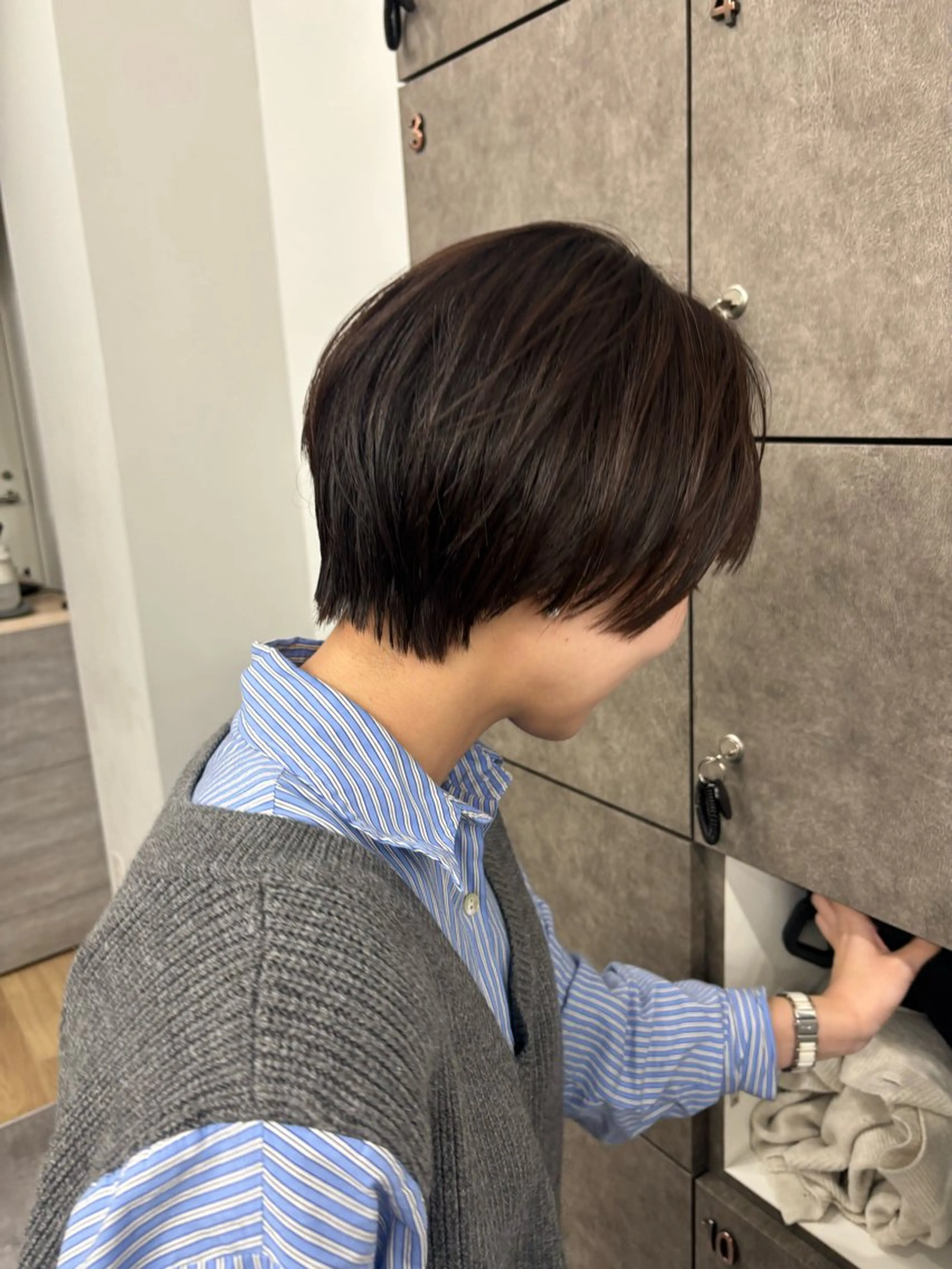 ショート カラー ヘアアレンジ マエダ アズミ🌱のヘアスタイル