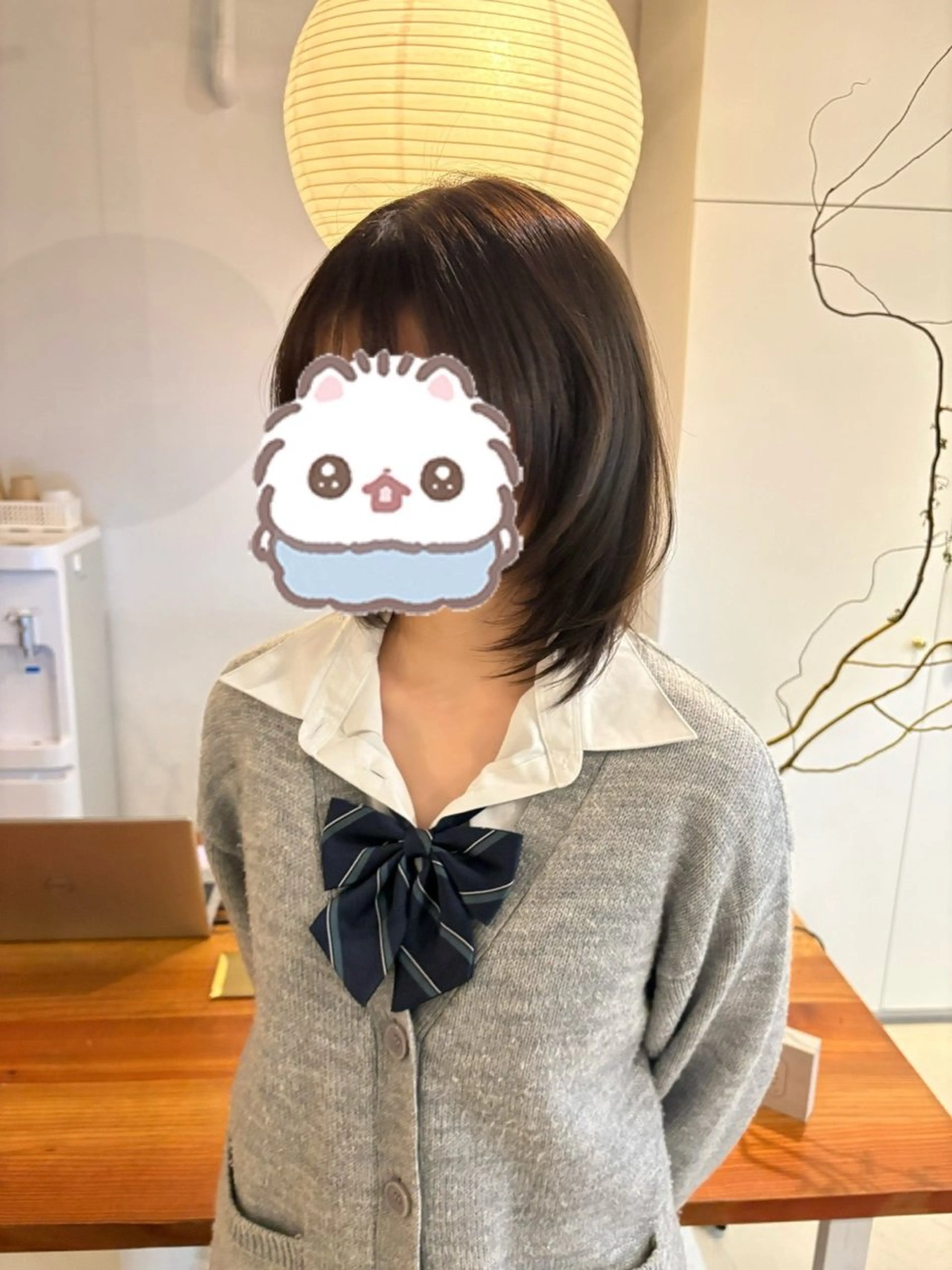ミディアム 縮毛矯正 縮毛矯正 トリートメント 🩵透明感カラー/ 暗髪/YUNA🩵のヘアスタイル