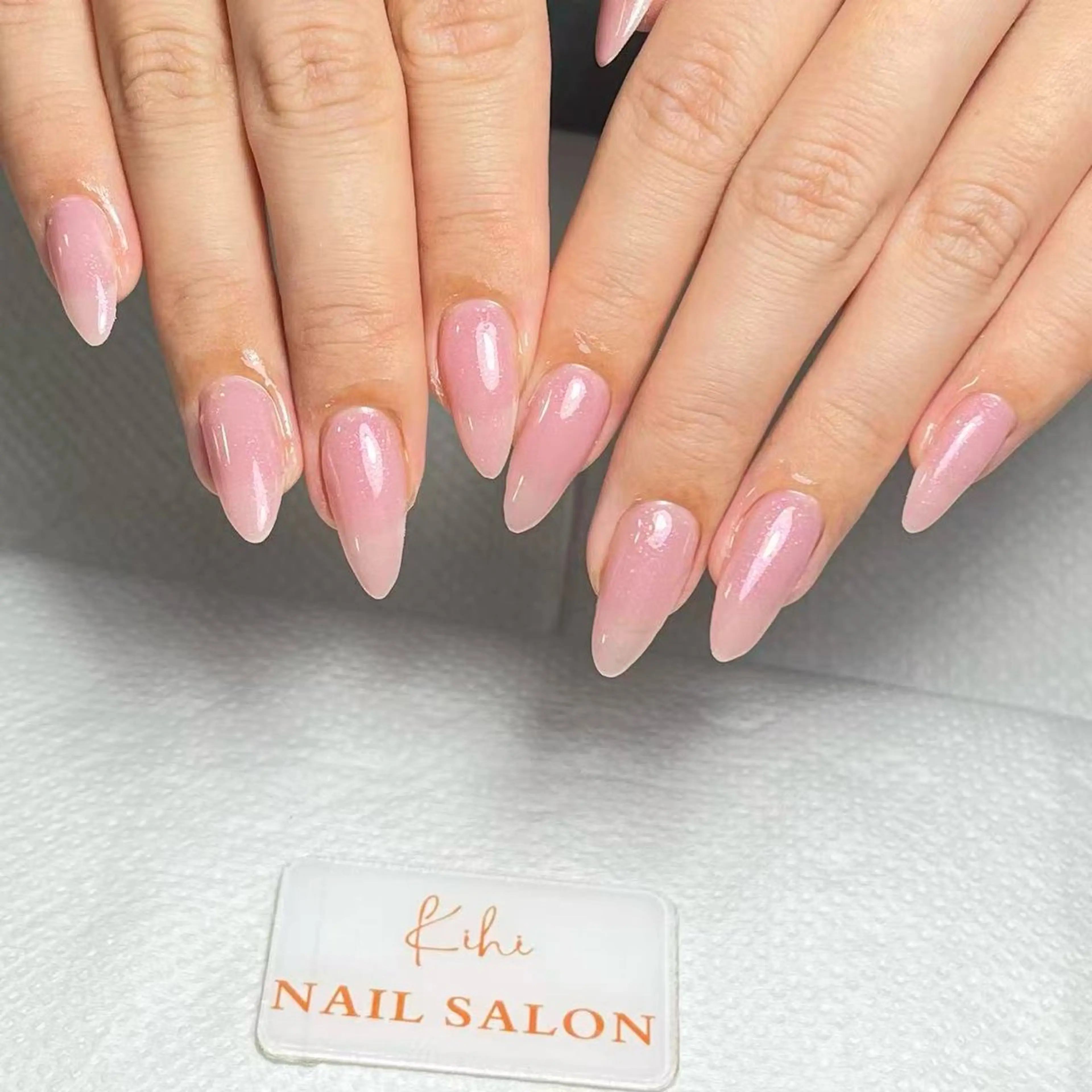 ネイル ハンドネイル ユリ🎀長さだし/ パラジェル/持ち込みのネイルデザイン