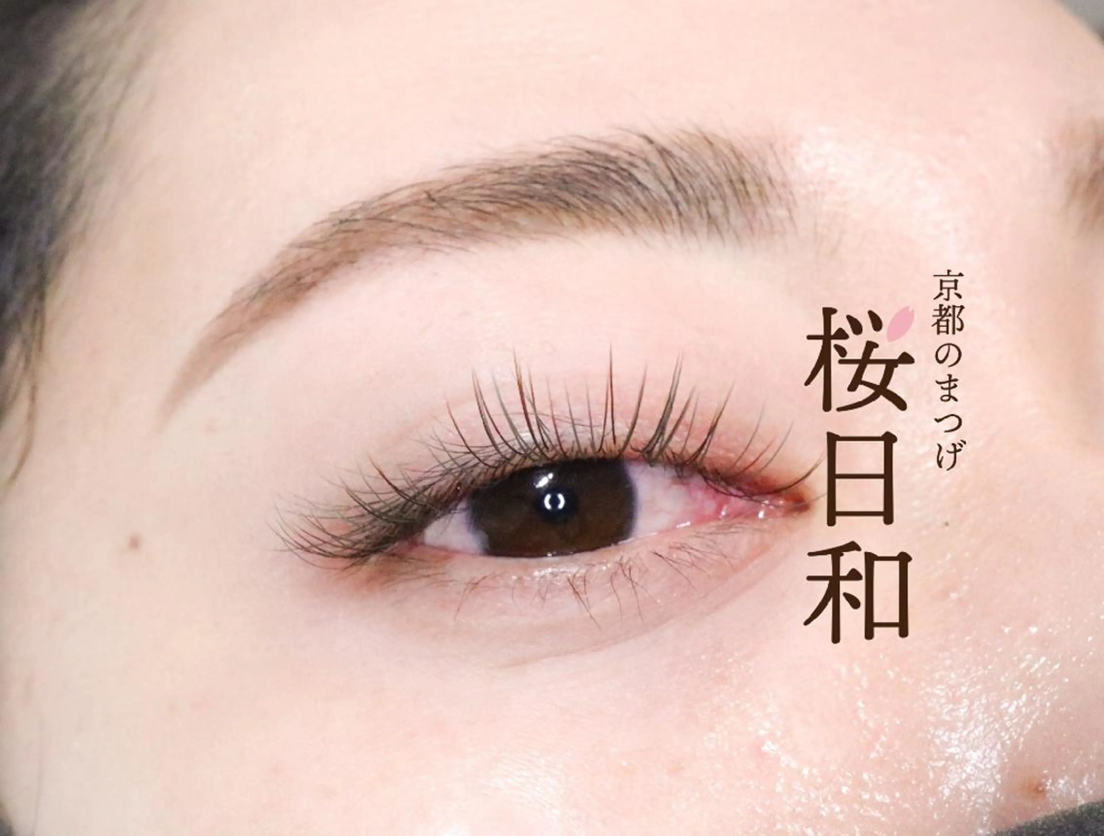 マツエク・マツパ Cカール カラーマツエク キュート フラットラッシュ まつげパーマ 京都のまつげ桜日和 小島美桜のマツエク・マツパデザイン