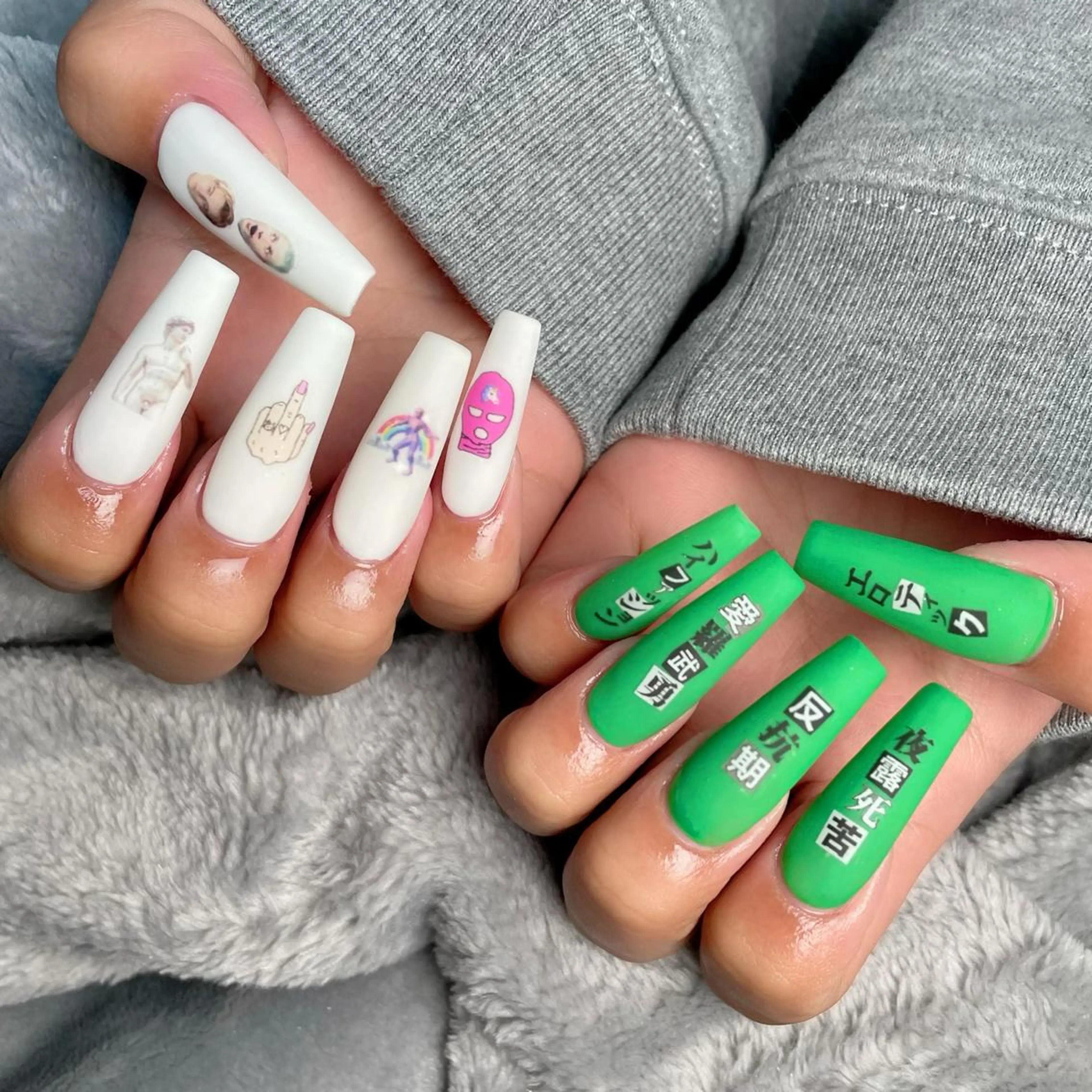 ロング ネイル 下妻市ﾈｲﾙｻﾛﾝ M_styleのネイルデザイン