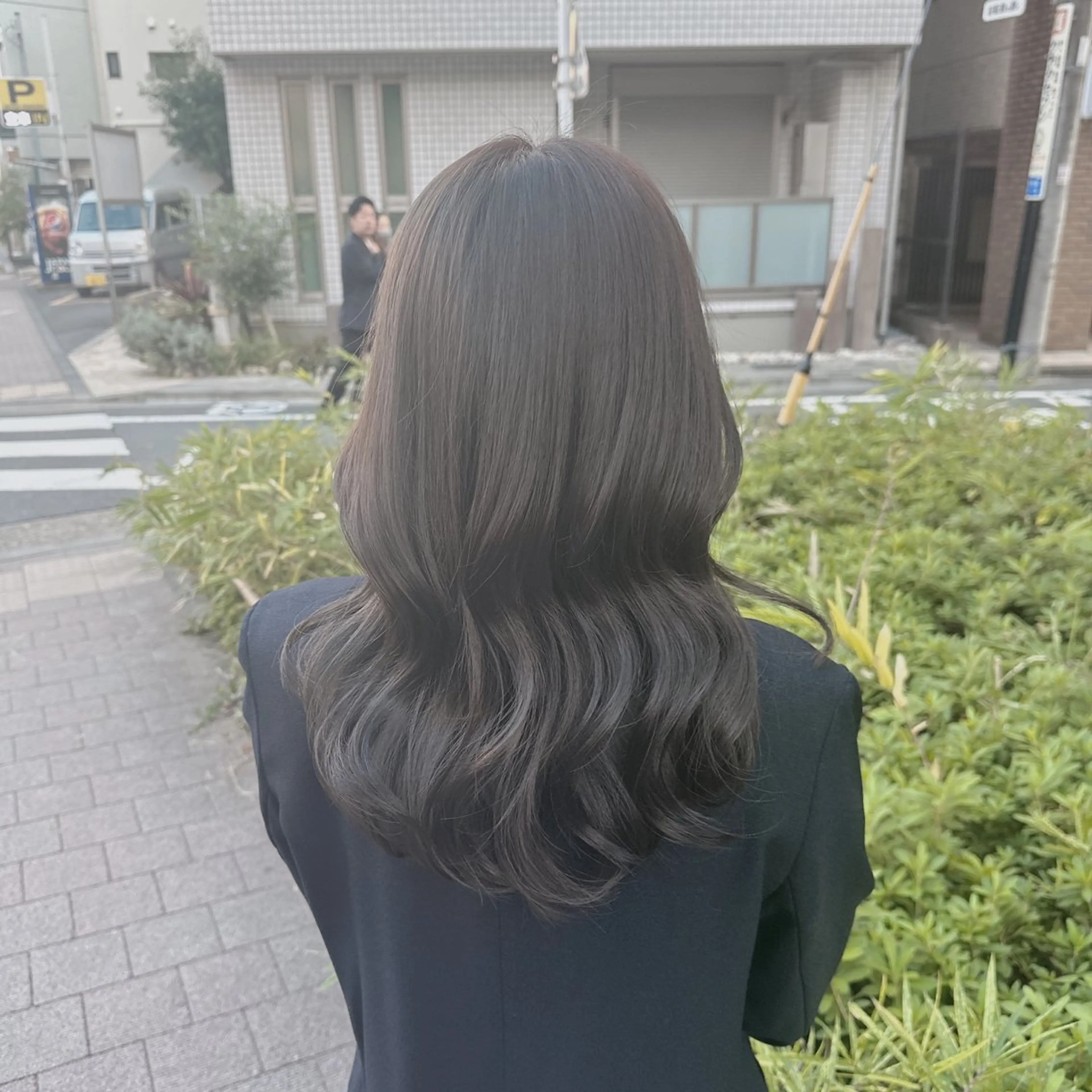 セミロング カラー ヘアアレンジ ヘアカラー トリートメント ヘアセット ナチュラル艶髪 なおき｜池袋美容師のヘアスタイル
