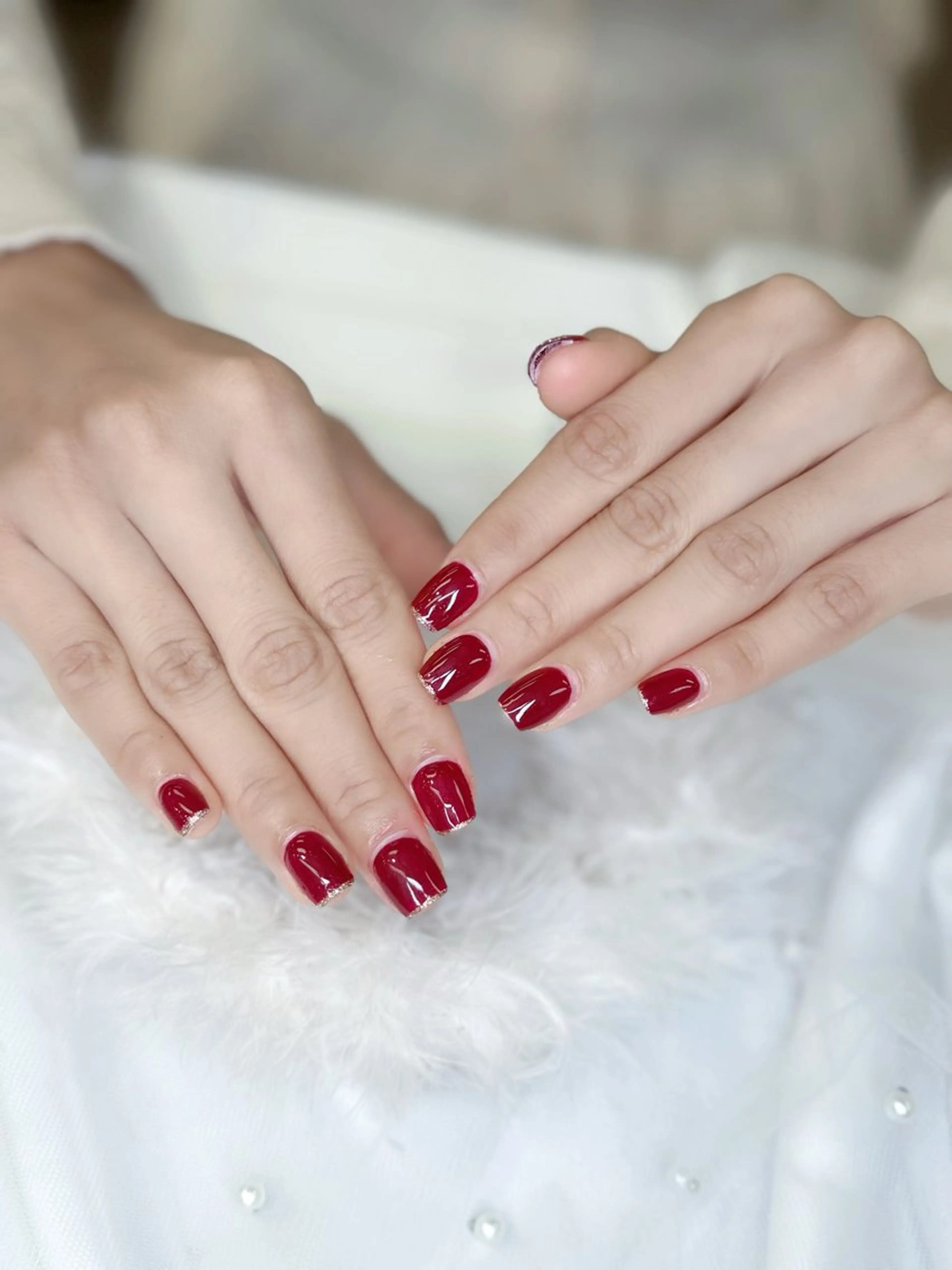 セミロング ハンドネイル Bibi beauty spa Osaka所属・Bibi nail Osakaのネイルデザイン