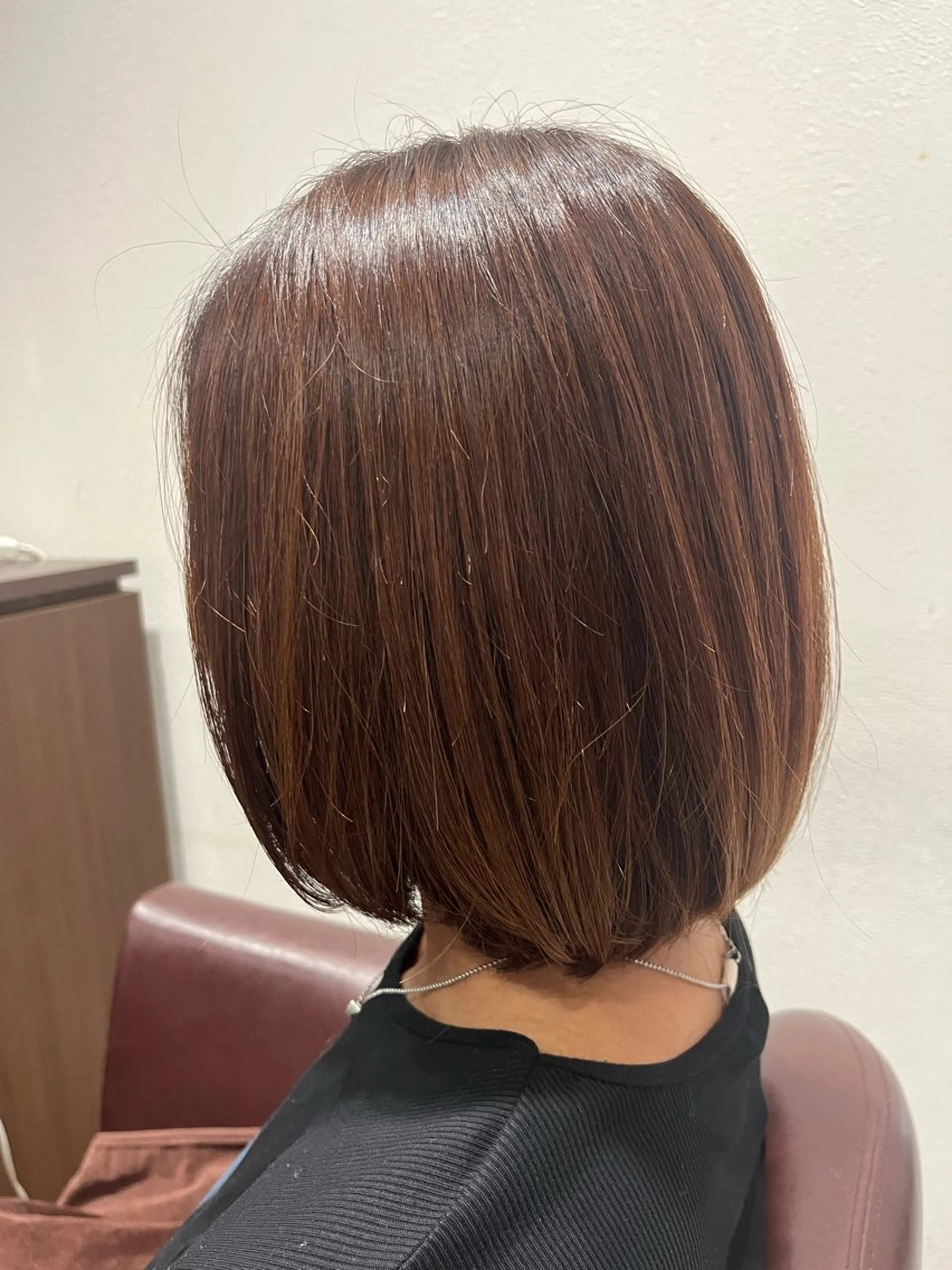 ミディアム 髪質改善 縮毛矯正 松崎 崇のヘアスタイル