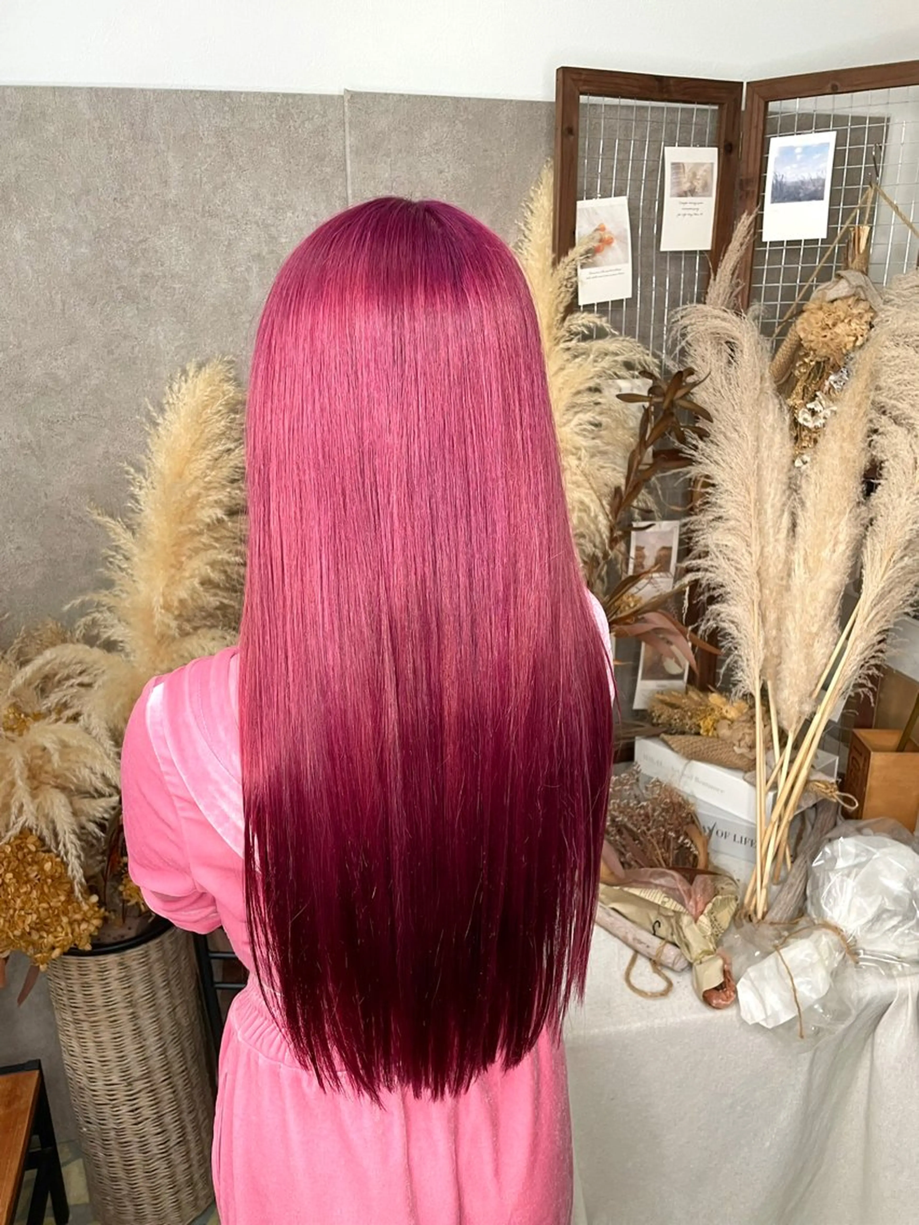 ロング カラー ヘアカラー トリートメント 萩原 加帆のヘアスタイル