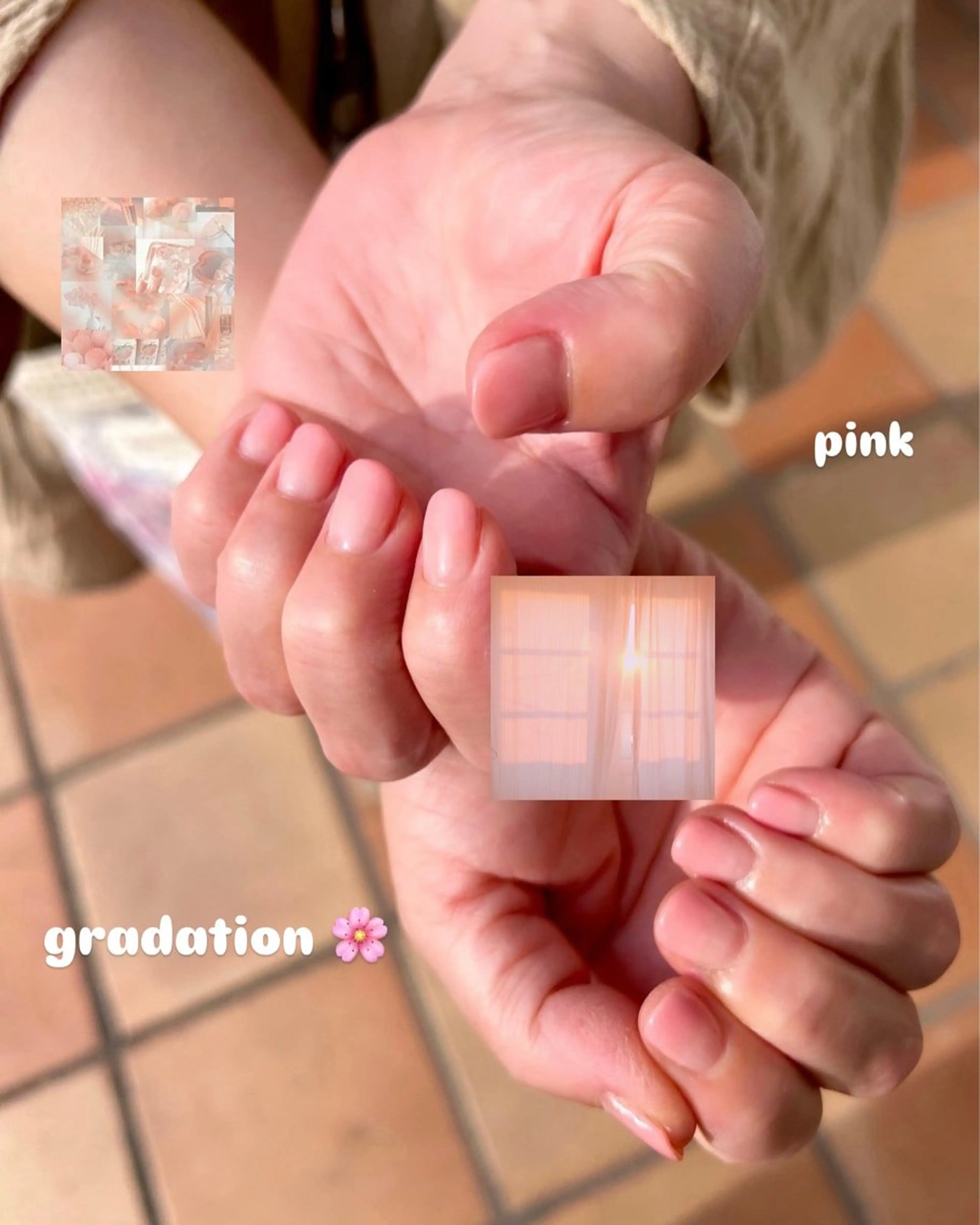ネイル グラデーション ピンク ハンドネイル fleur nail 小川真奈美のネイルデザイン
