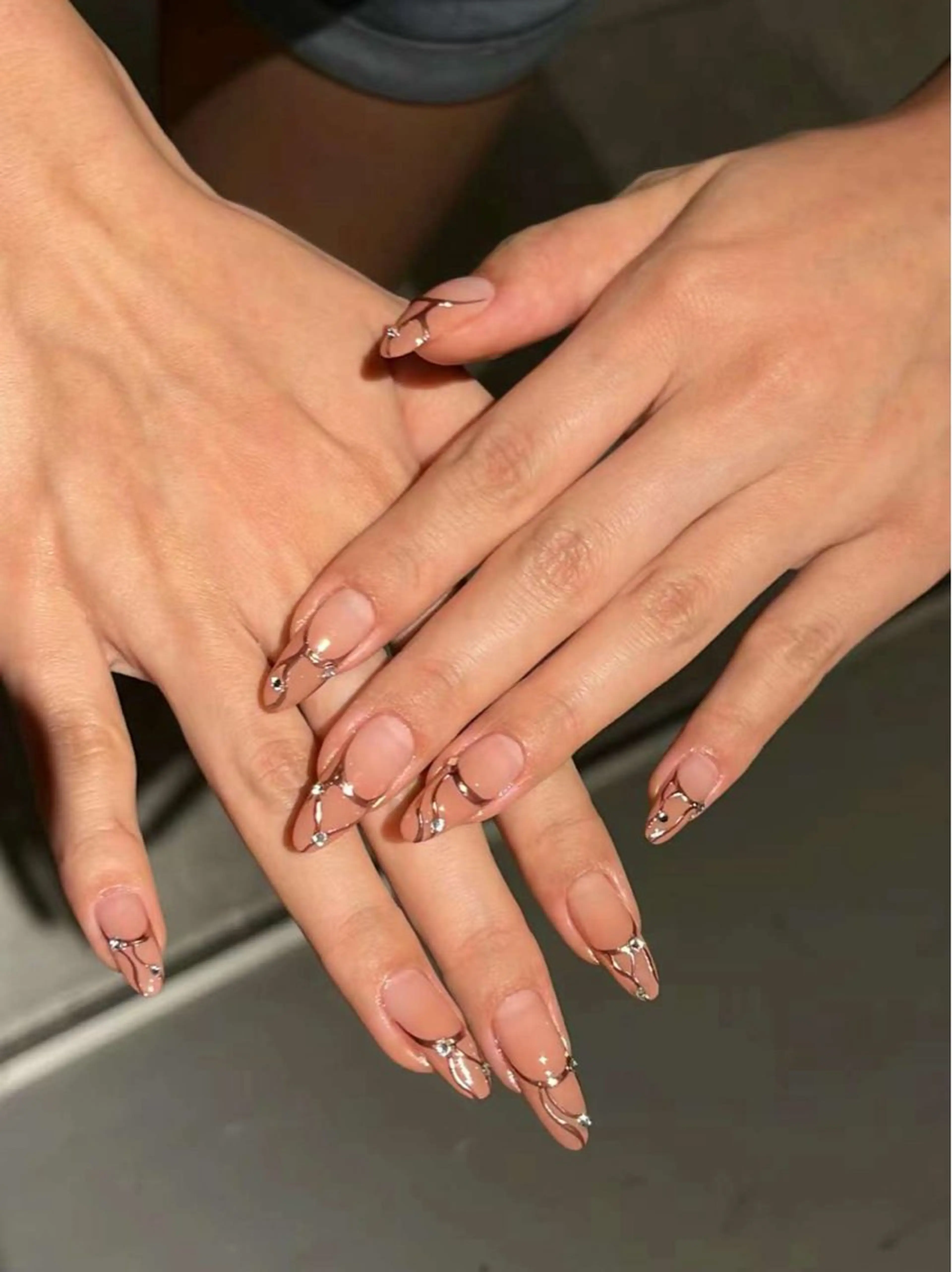 ネイル アートネイル グラデーション ミラーネイル スカルプネイル ネイルチップ ハンドネイル Ubuntu🎀 ネイルサロン✨のネイルデザイン