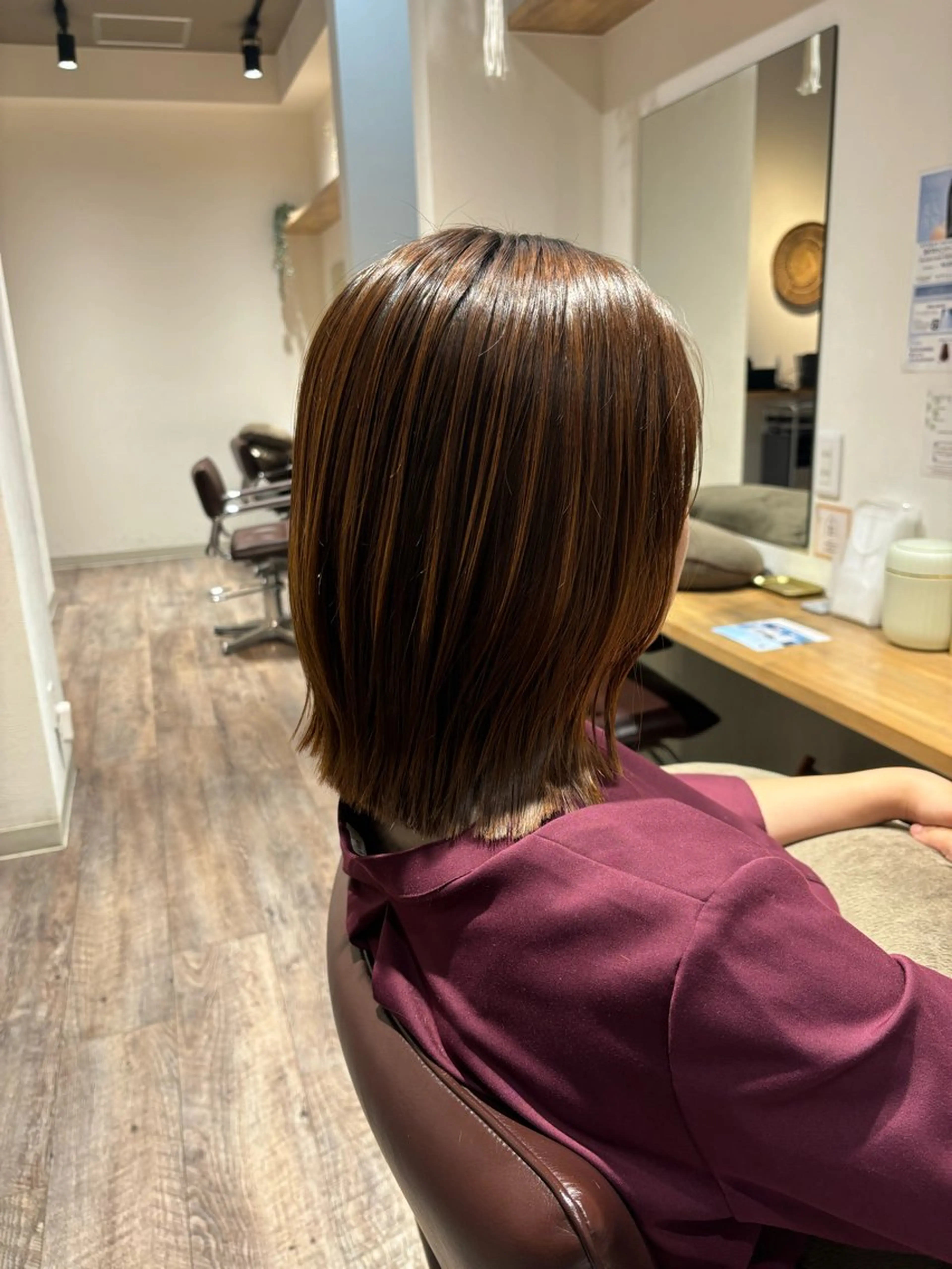 ミディアム カット マツムラ ミサキのヘアスタイル