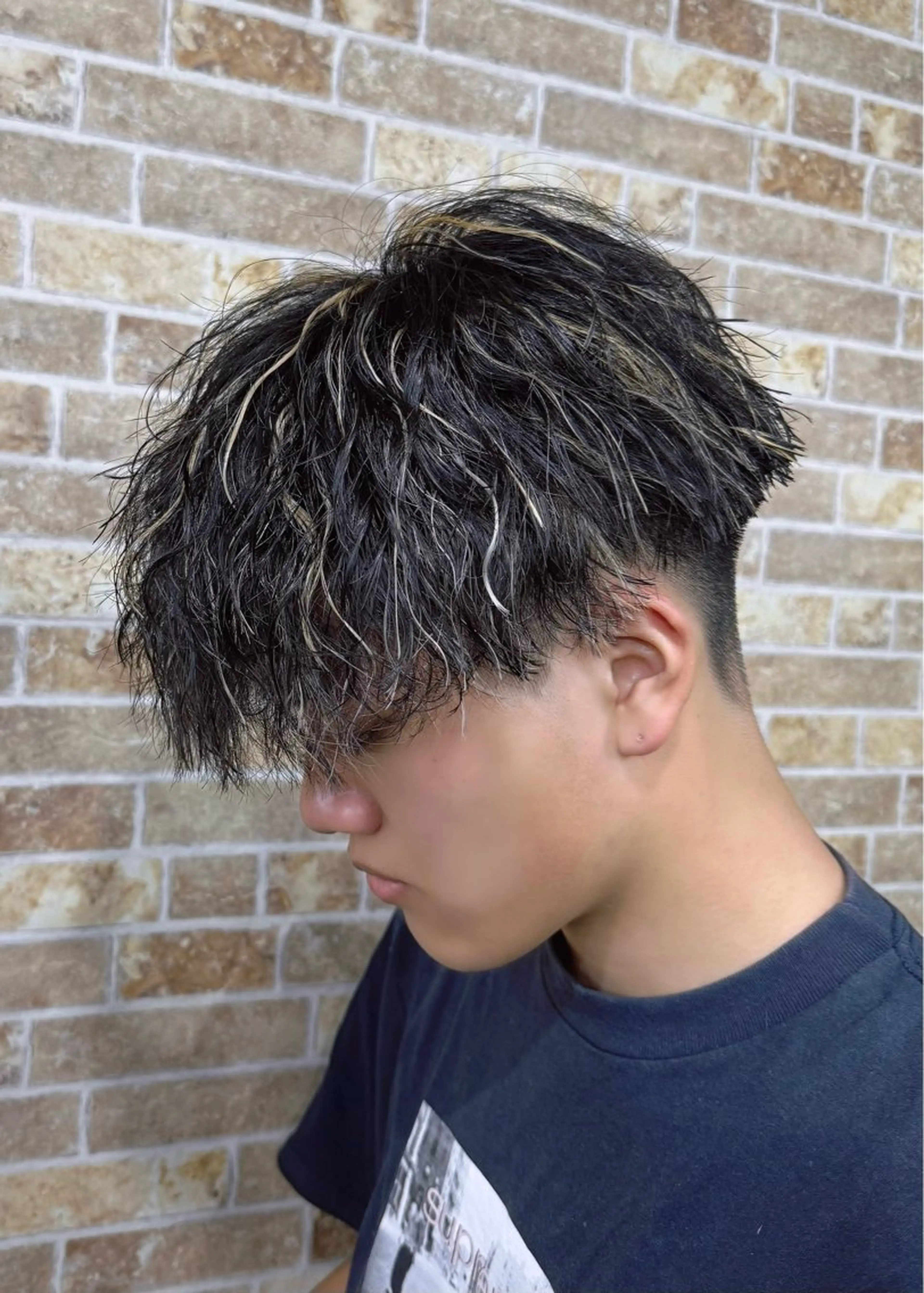 カラー パーマ メンズ カット ヘアカラー パーマ トリートメント ヘアセット 👑メンズパーマの 天才店長望月👑のヘアスタイル