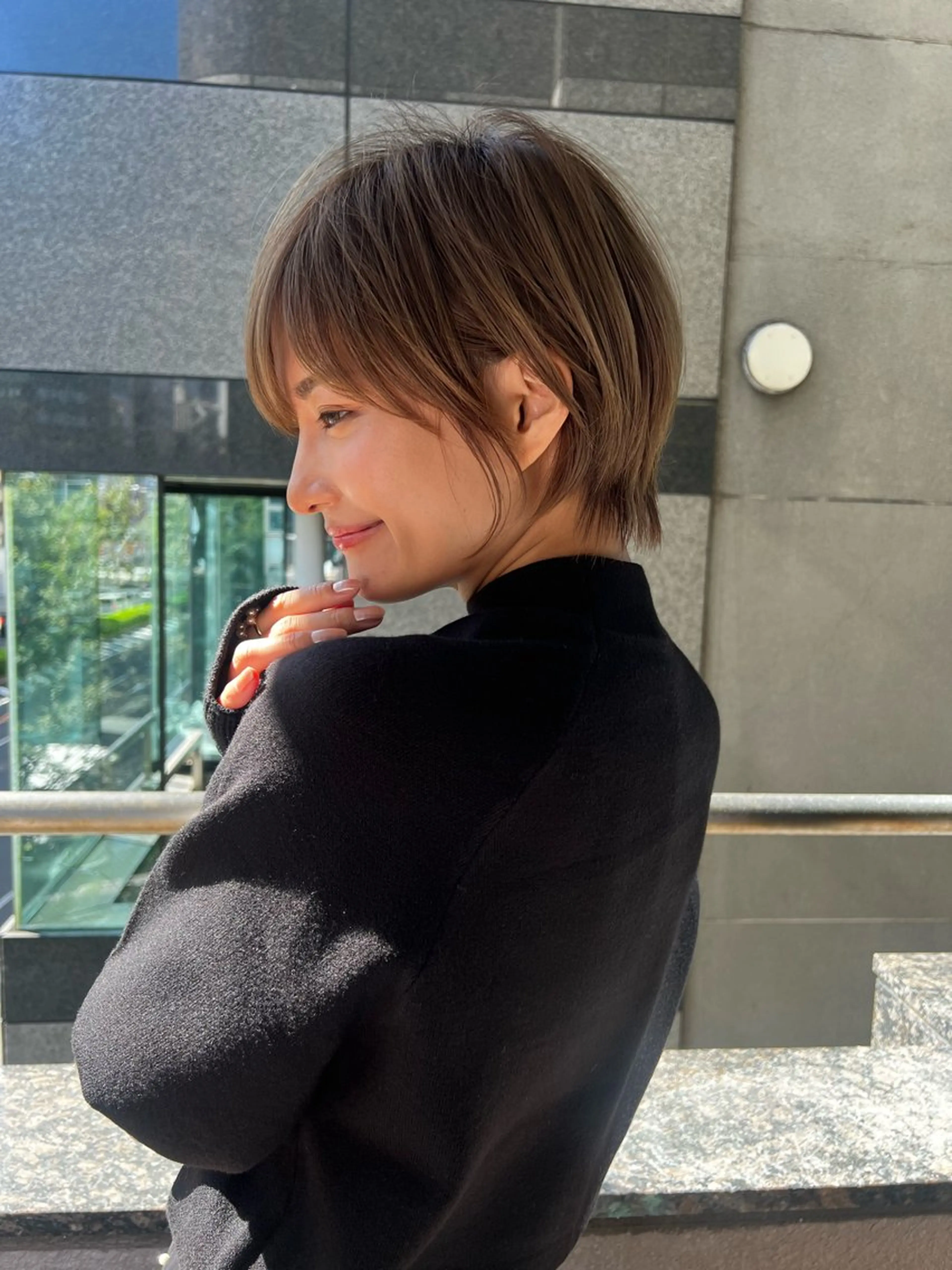 ショート 高島大登/顔周り /ミルクティーのヘアスタイル