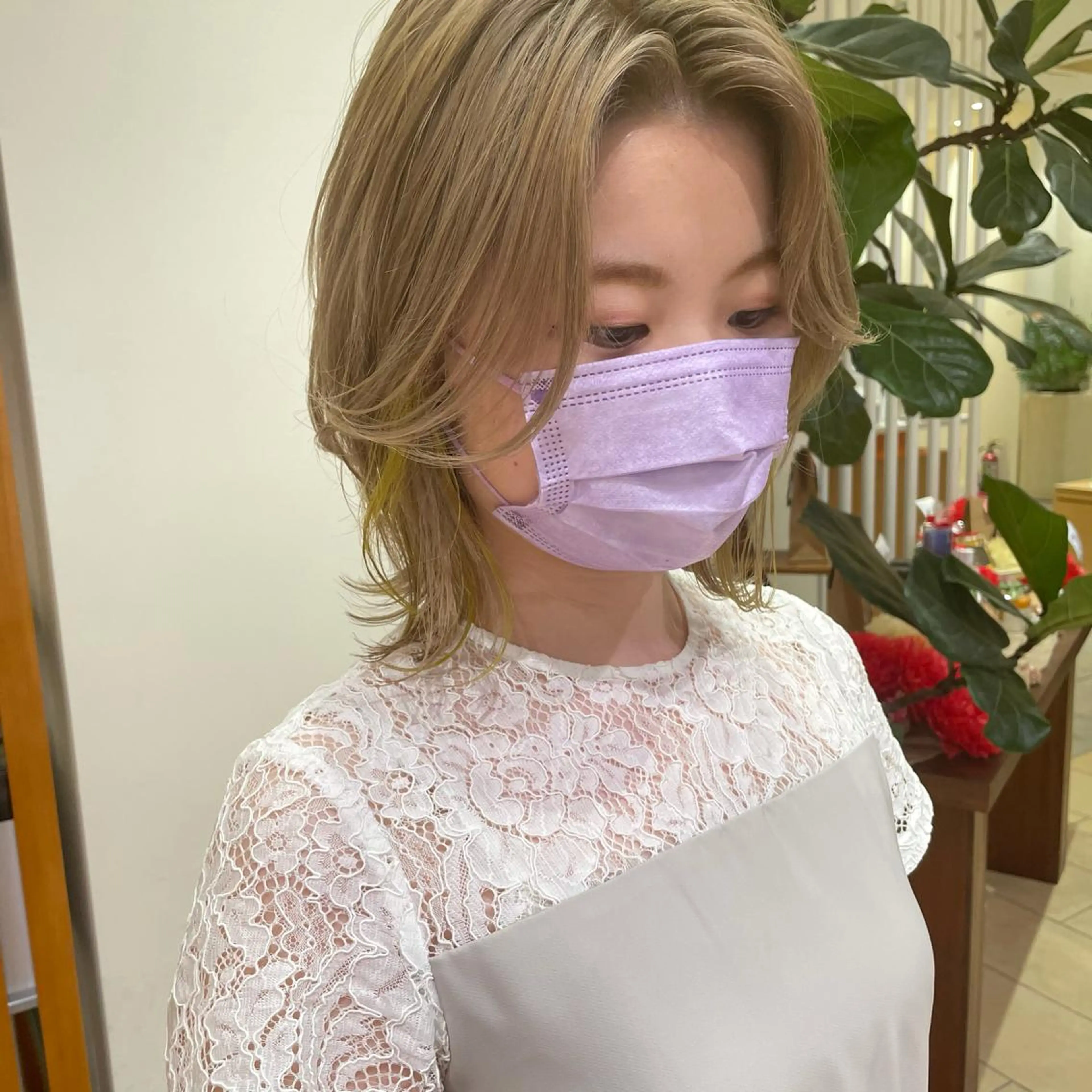 ミディアム カラー ベージュカラー イヤリングカラー Ammy 池袋所属・韓国ヘア&耳ツボ💎 池袋/himeriのその他イメージ