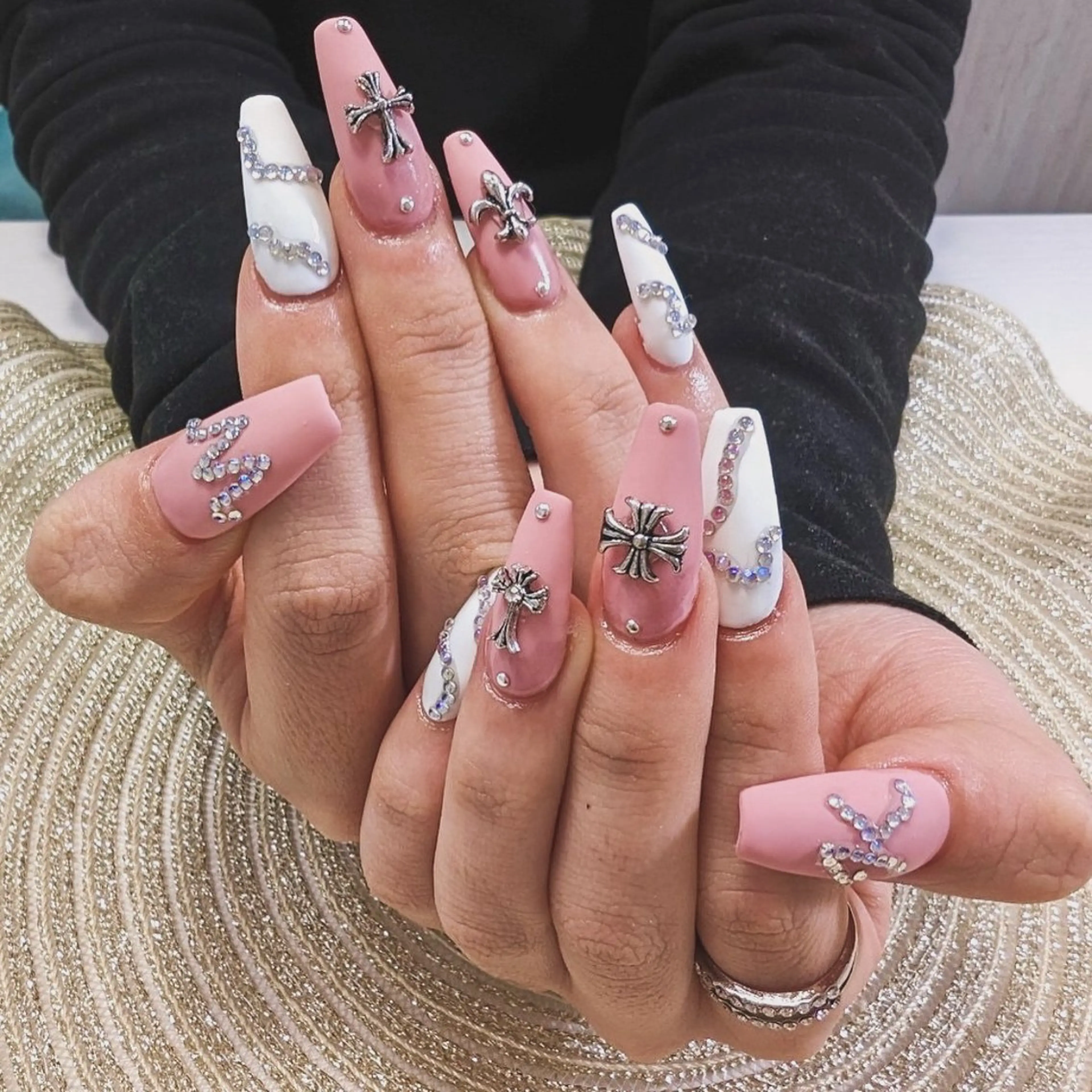 ネイル マットネイル ピンク MOA NAIL所属・moa nailのネイルデザイン