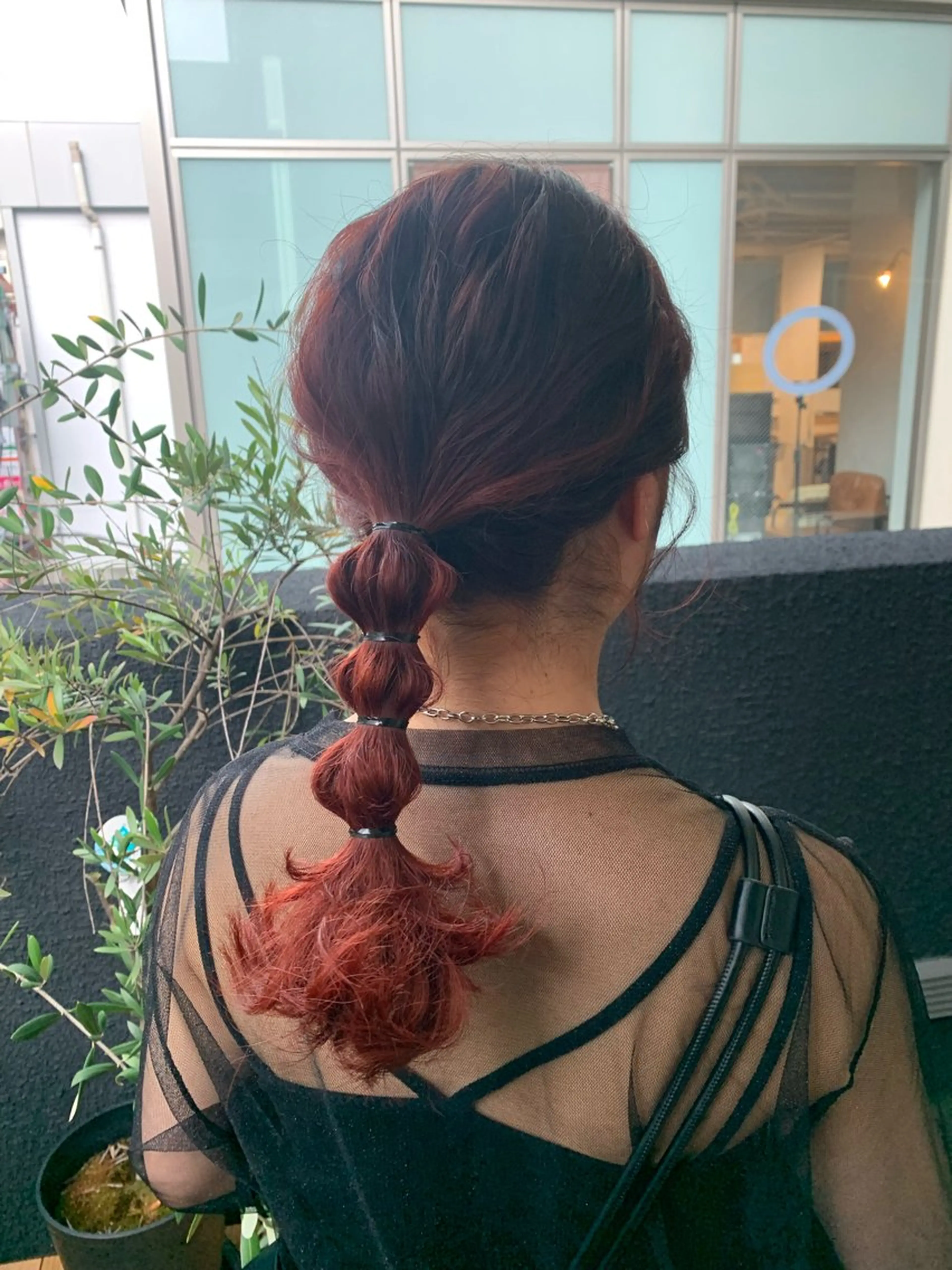 セミロング カラー ヘアアレンジ ヘアカラー トリートメント kei﹏ ﹏ ✄ zina博多のヘアスタイル