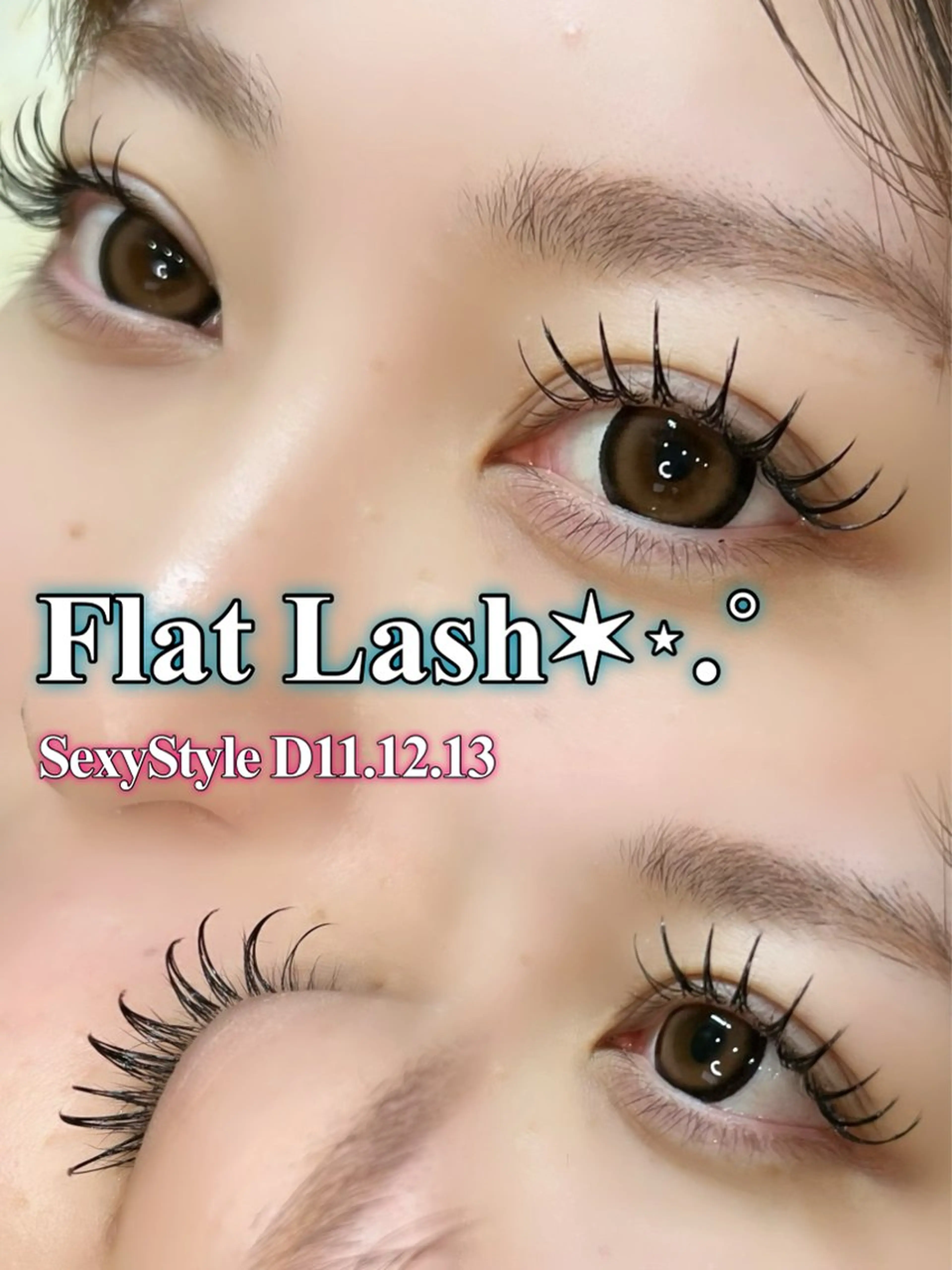 今週土日限定‼️マツエクフラットラッシュ120本付け放題メニュー🍒の写真