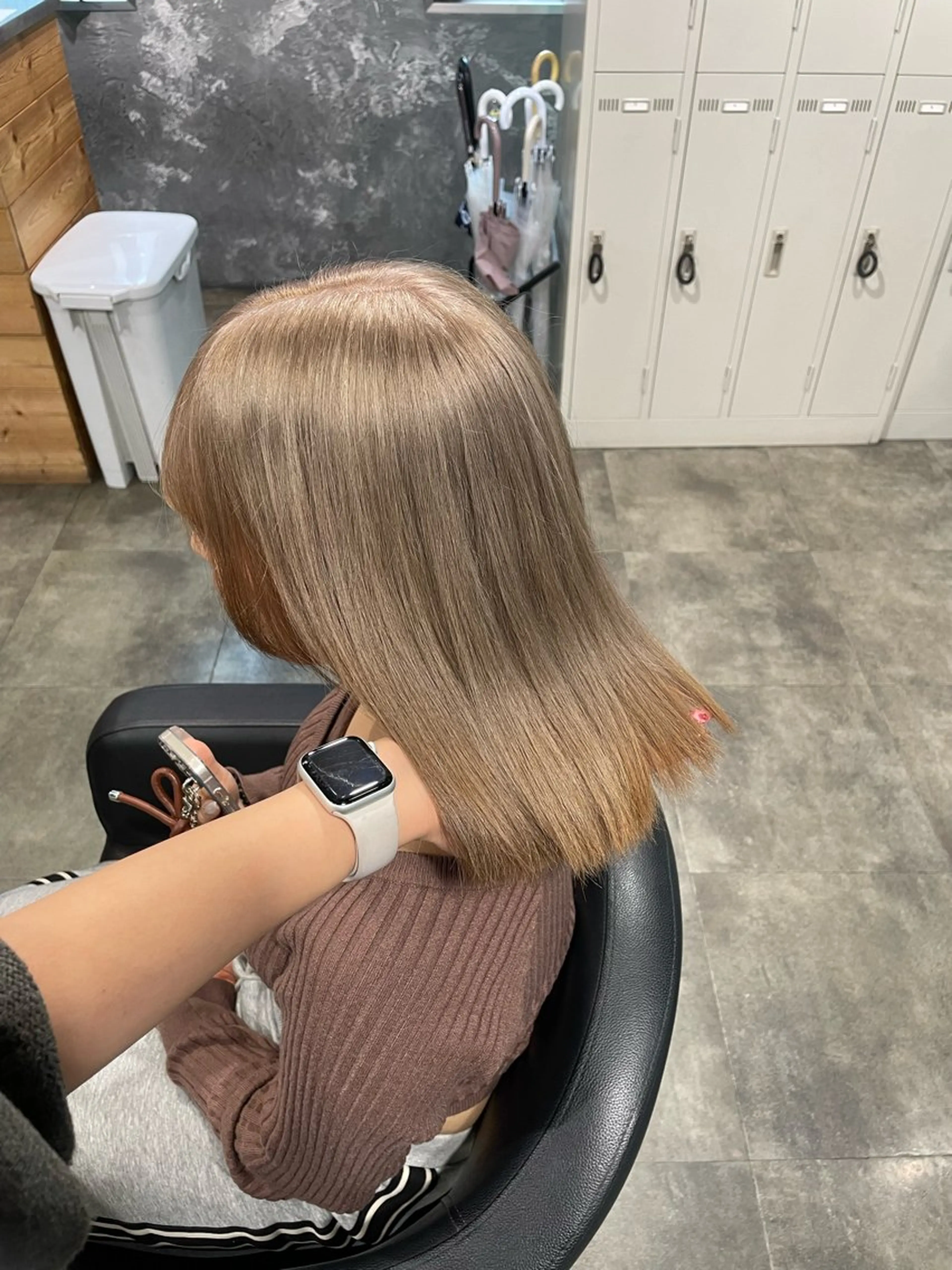 ショート カラー ヘアカラー ハイトーン 横浜💞ミオのヘアスタイル