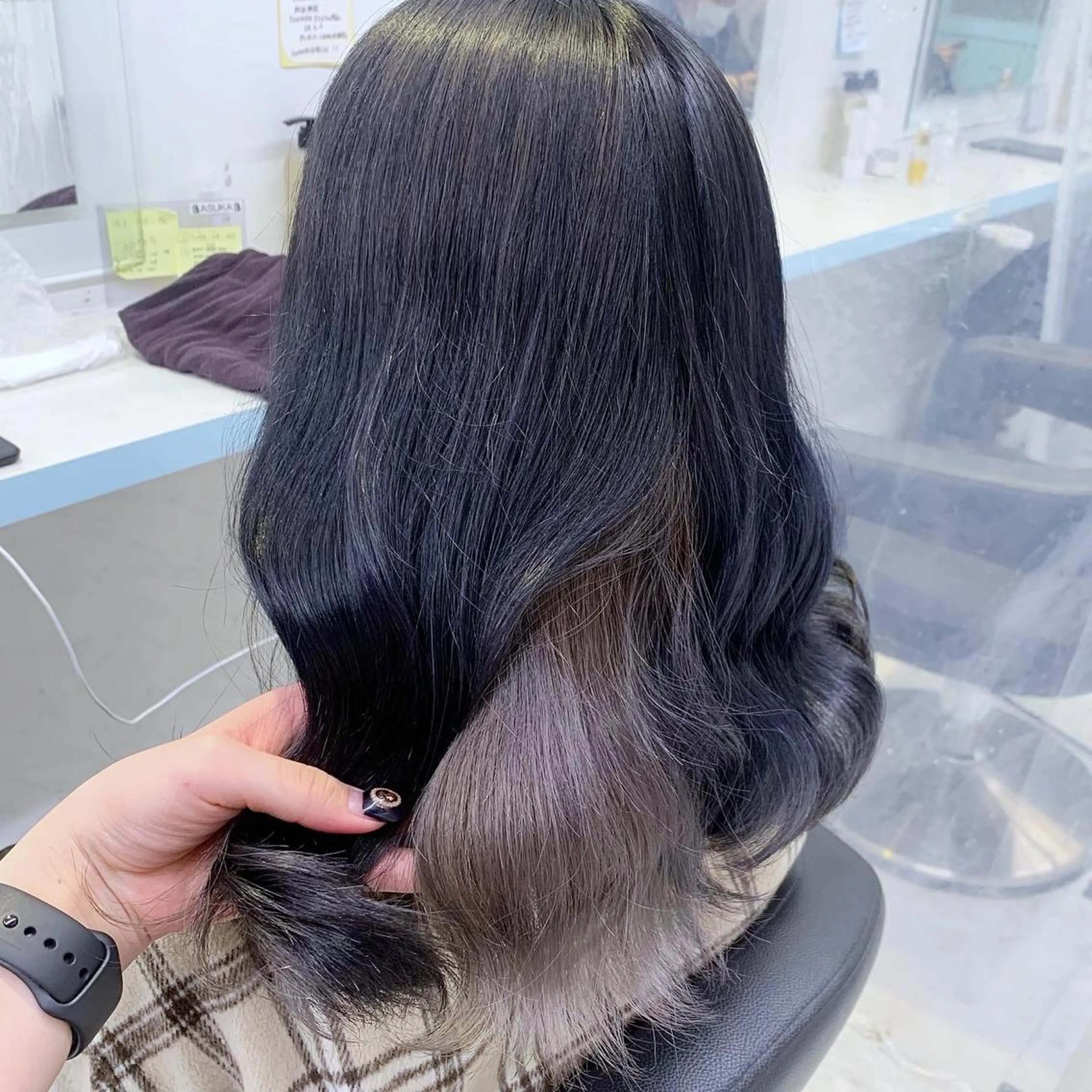 ロング カラー ヘアカラー トリートメント 🤍大人っぽ韓国暗髪 🤍Asuka🤍のヘアスタイル