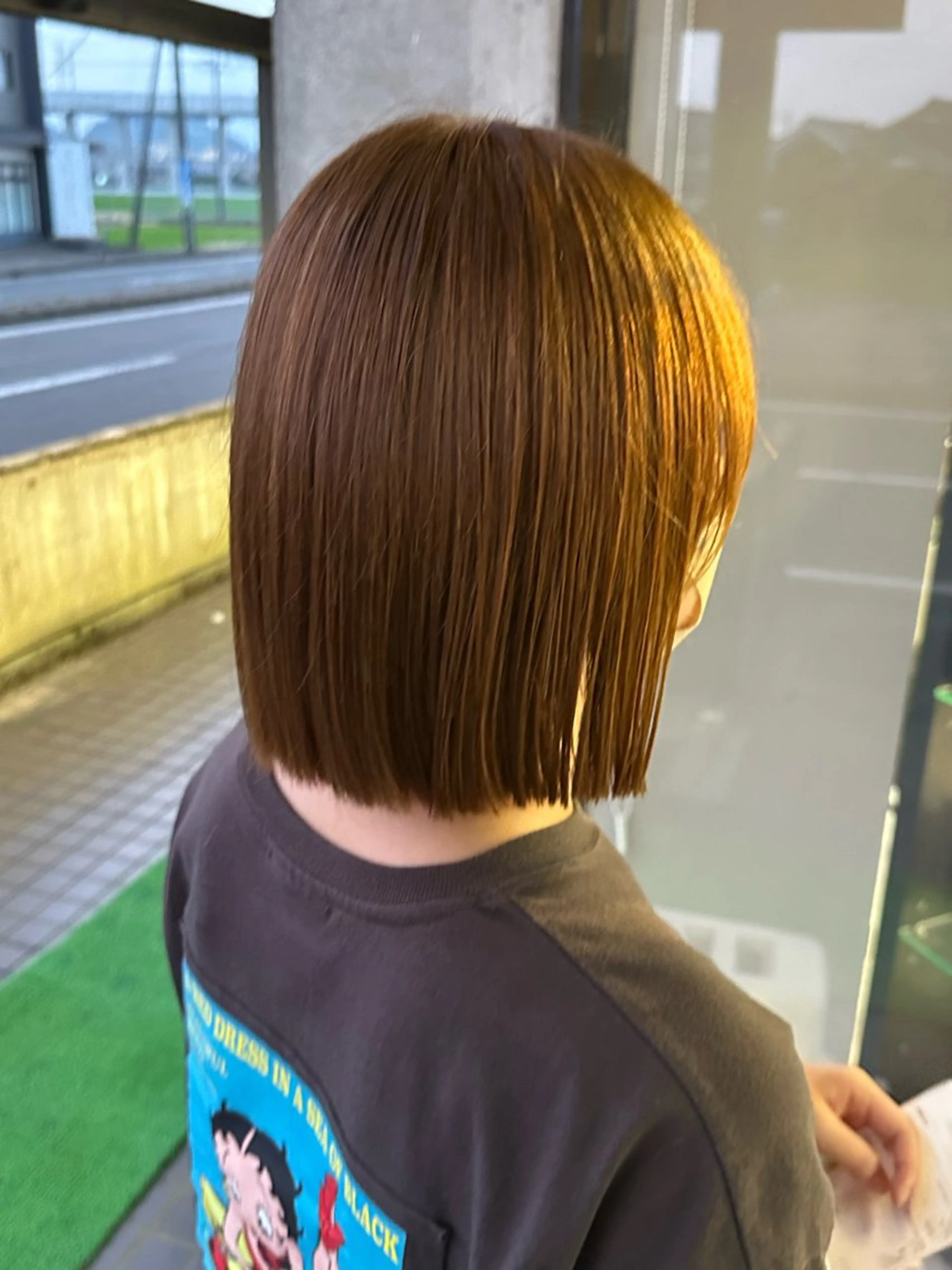 ミディアム ボブ 髪質改善 arika　オケシ リョウダイのヘアスタイル
