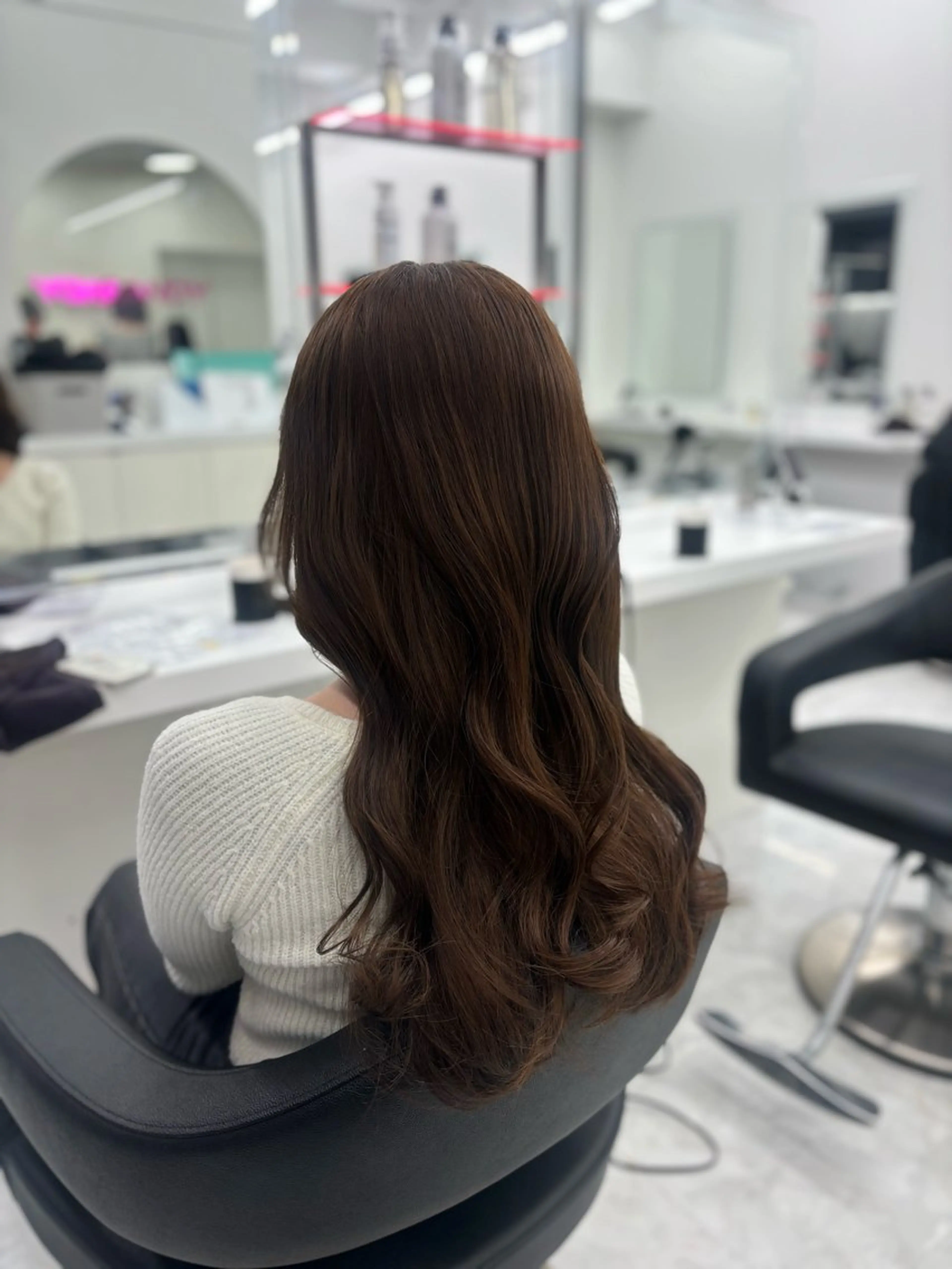 ロング カラー ヘアカラー 🤍レイヤー/顔周り 暖色hirari🤍のヘアスタイル