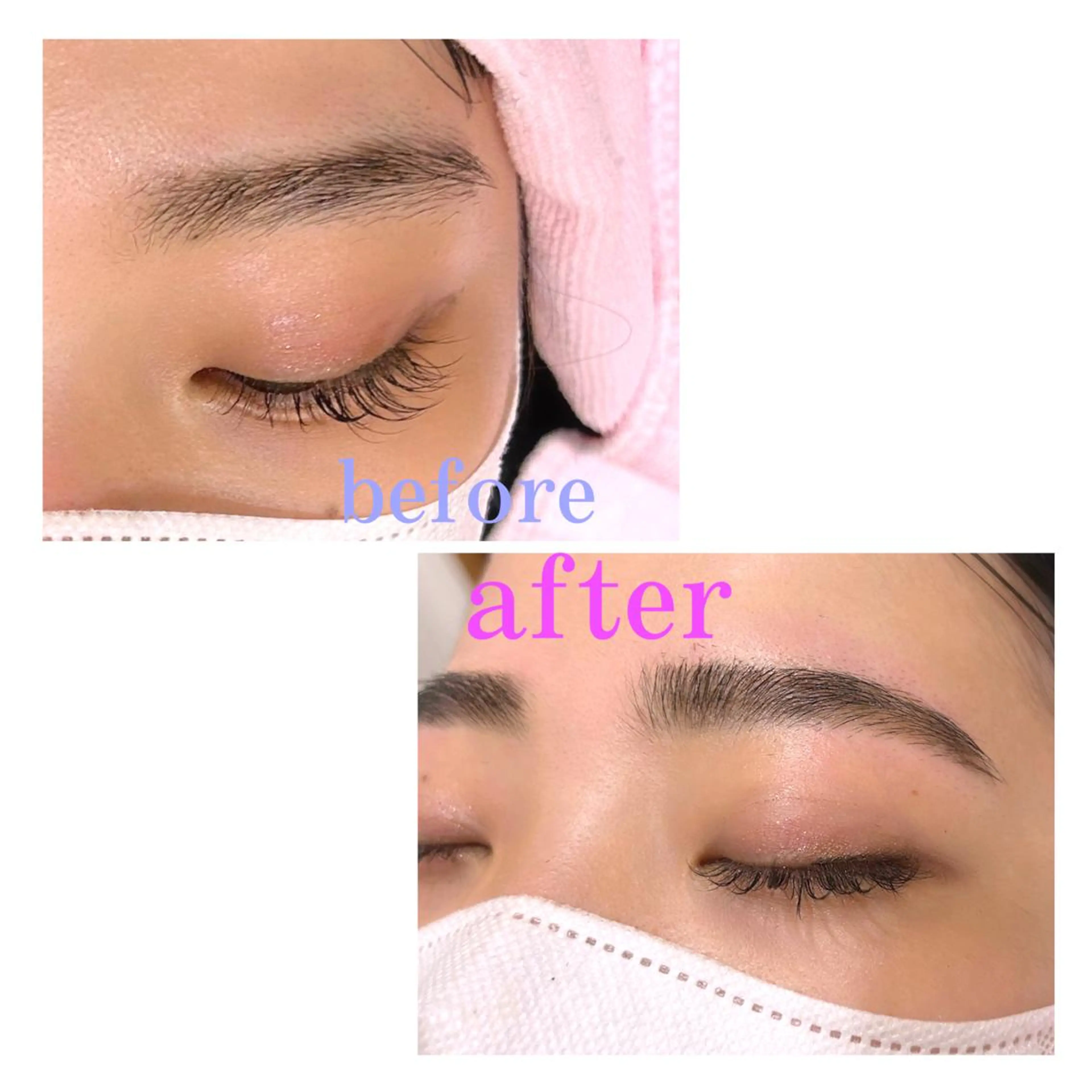 アイブロウ 眉毛ワックス脱毛 三瓶 公子のヘアスタイル