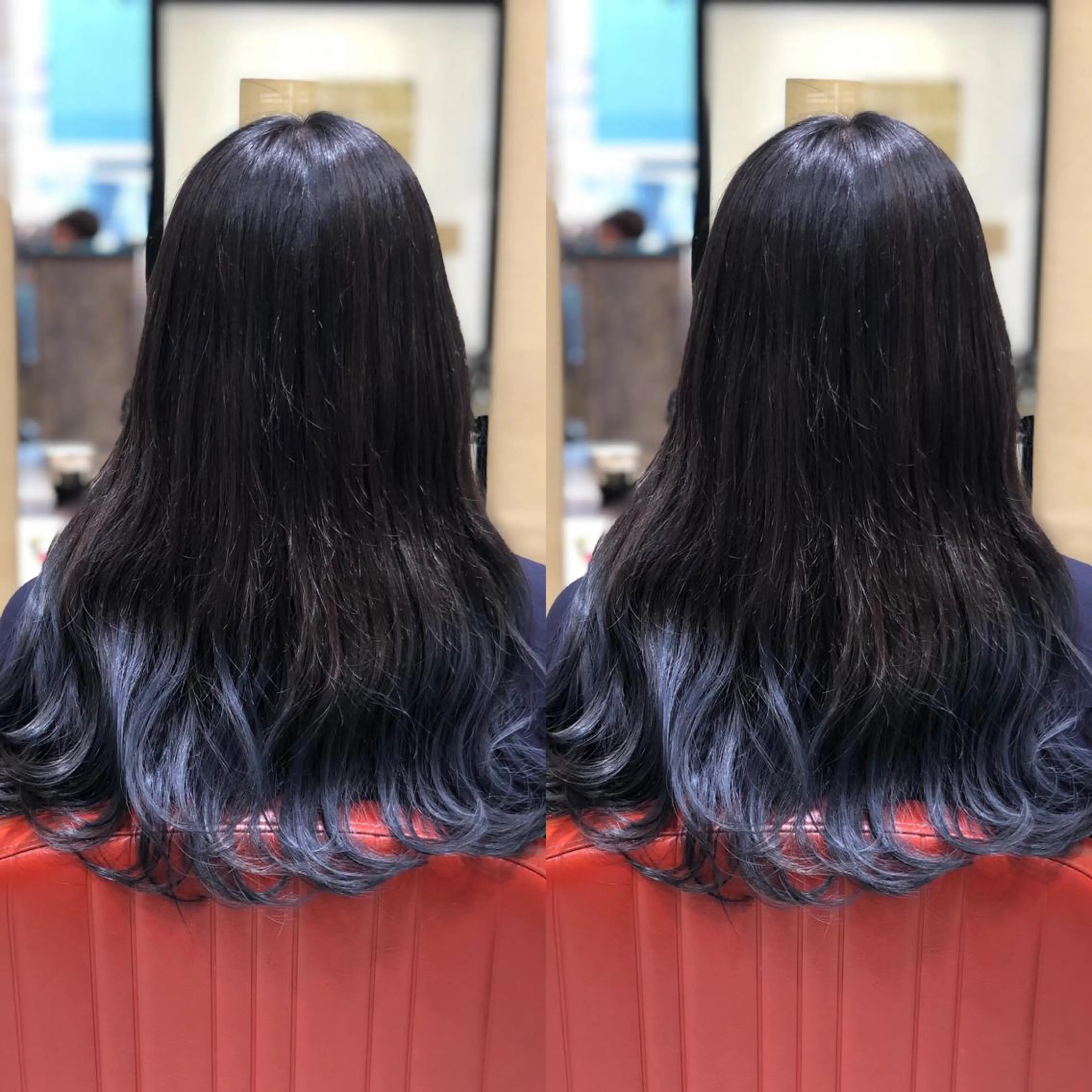 ロング カット ヘアカラー Y Uのヘアスタイル