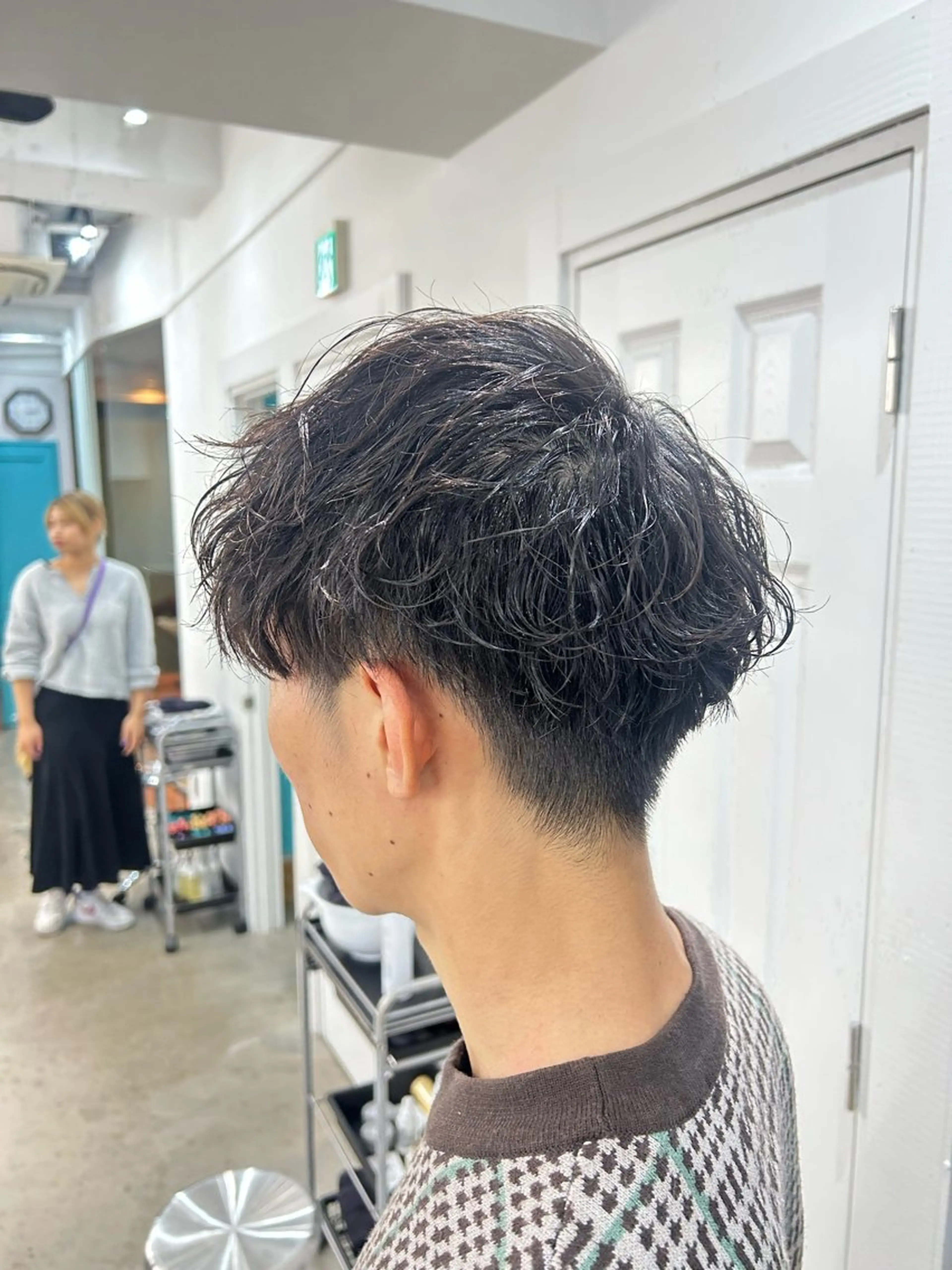 パーマ メンズ カット パーマ ナチュラル大人っぽい スタイル　MAORIのヘアスタイル