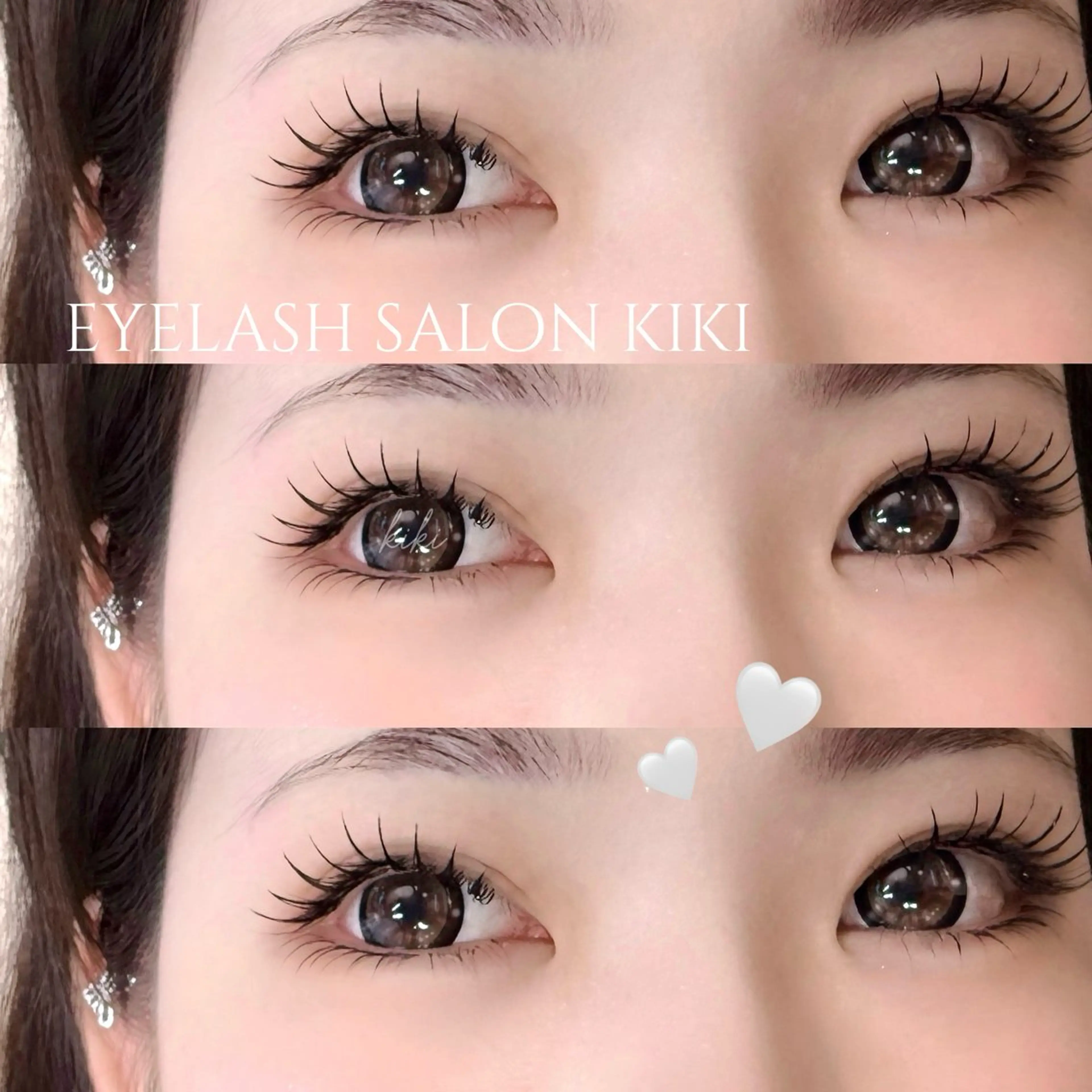 マツエク・マツパ フラットラッシュ 下まつげエクステ マツエク eyelash  salon kiki所属・玉造駅すぐ⌇kiki eyelashのマツエク・マツパデザイン