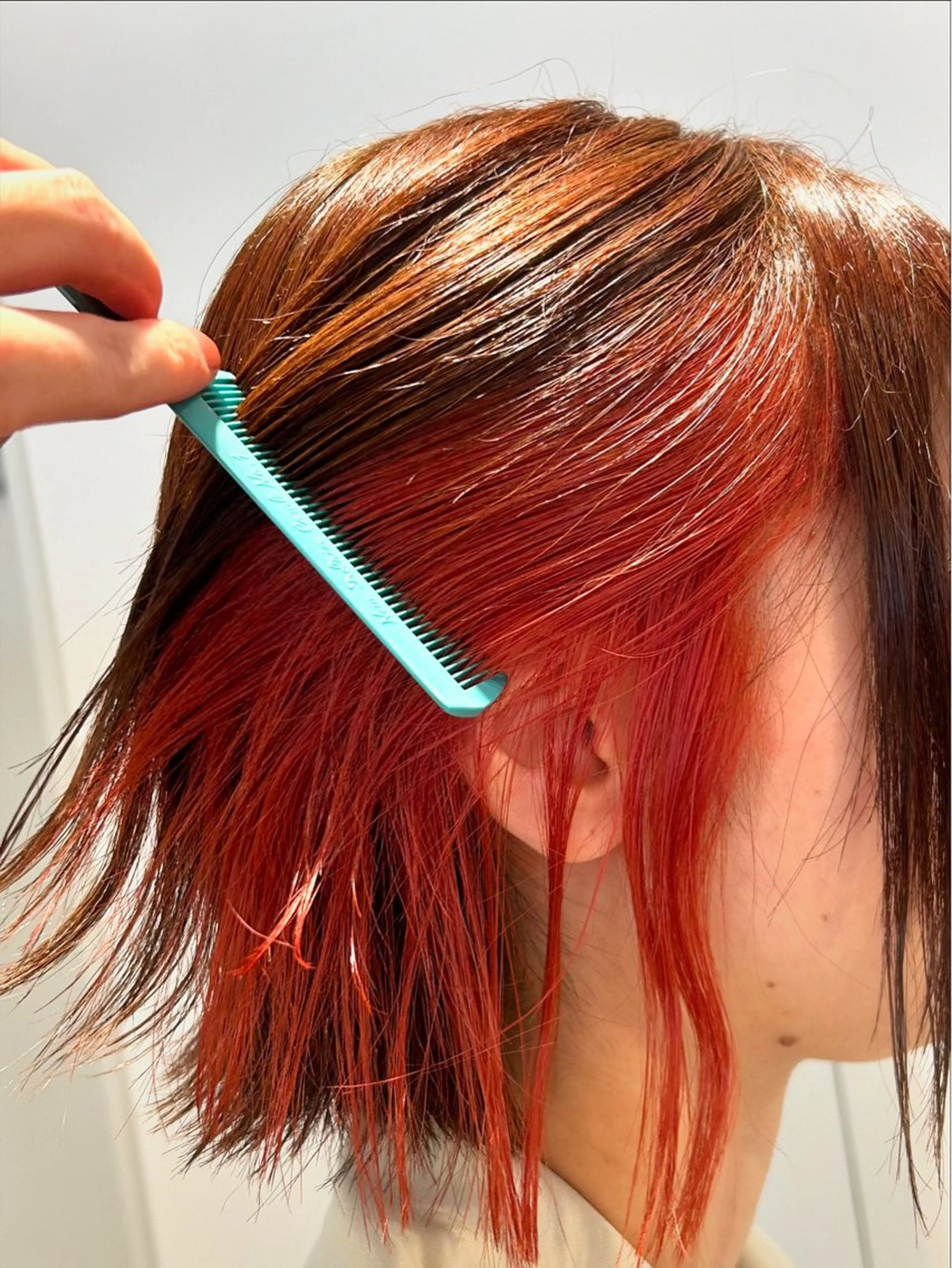 ミディアム カット ヘアカラー トリートメント くびれボブ/インナー カラー　taigaのヘアスタイル