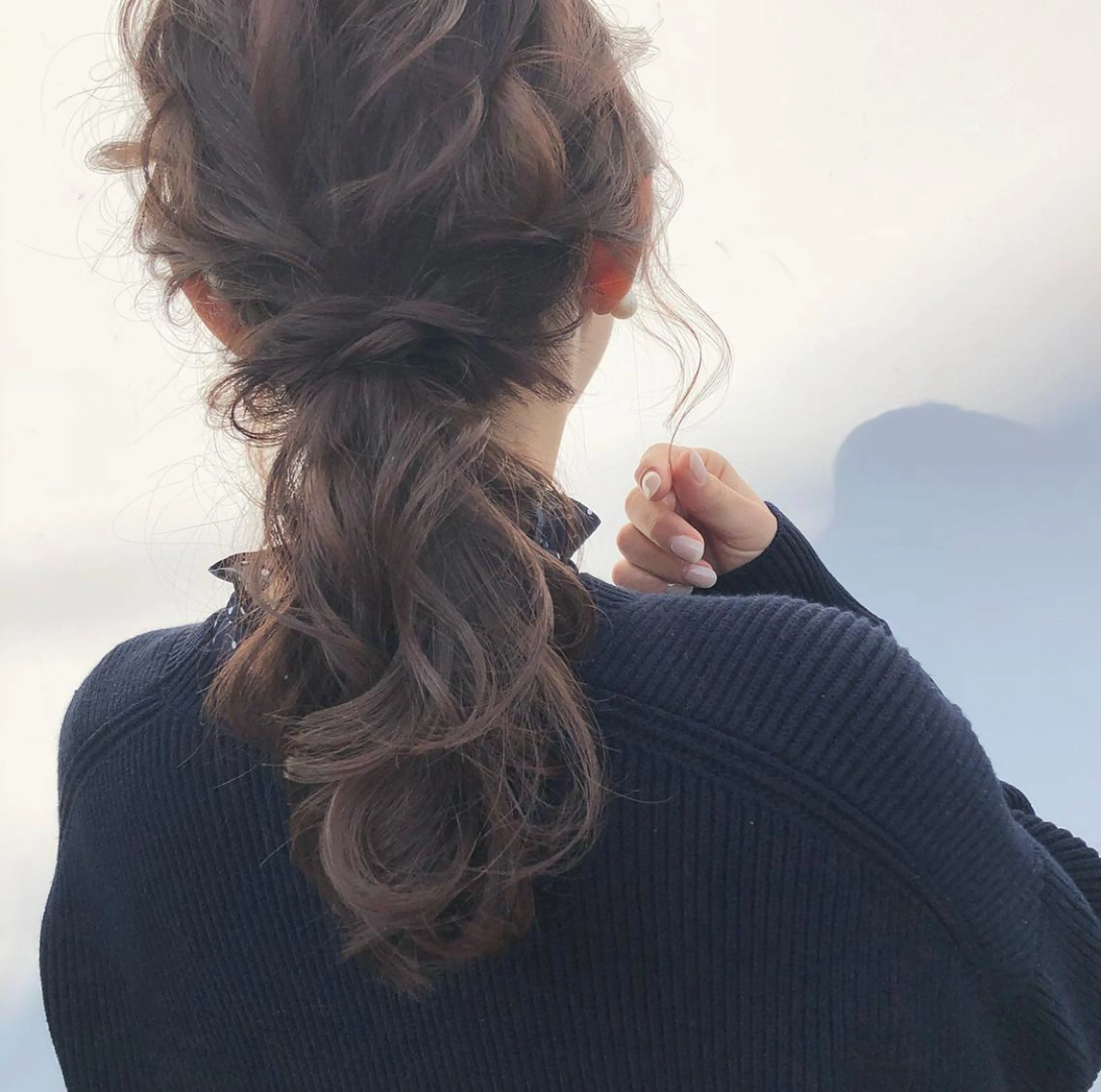 セミロング カラー ヘアアレンジ アッシュ アッシュグレー autre所属・大久保 ひでなりのヘアスタイル