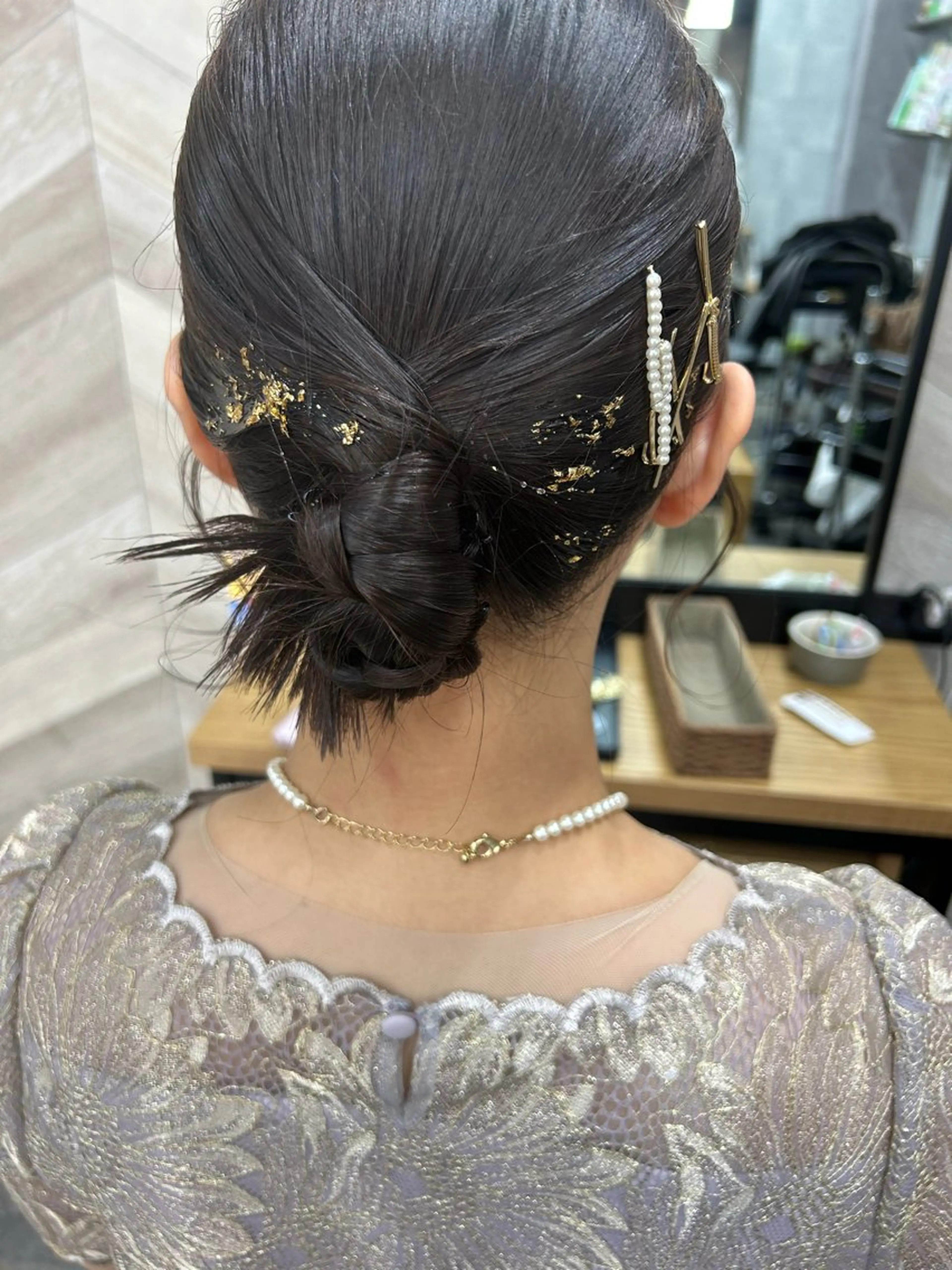 ミディアム ヘアアレンジ ヘアセット 飯塚 沙衣のヘアスタイル