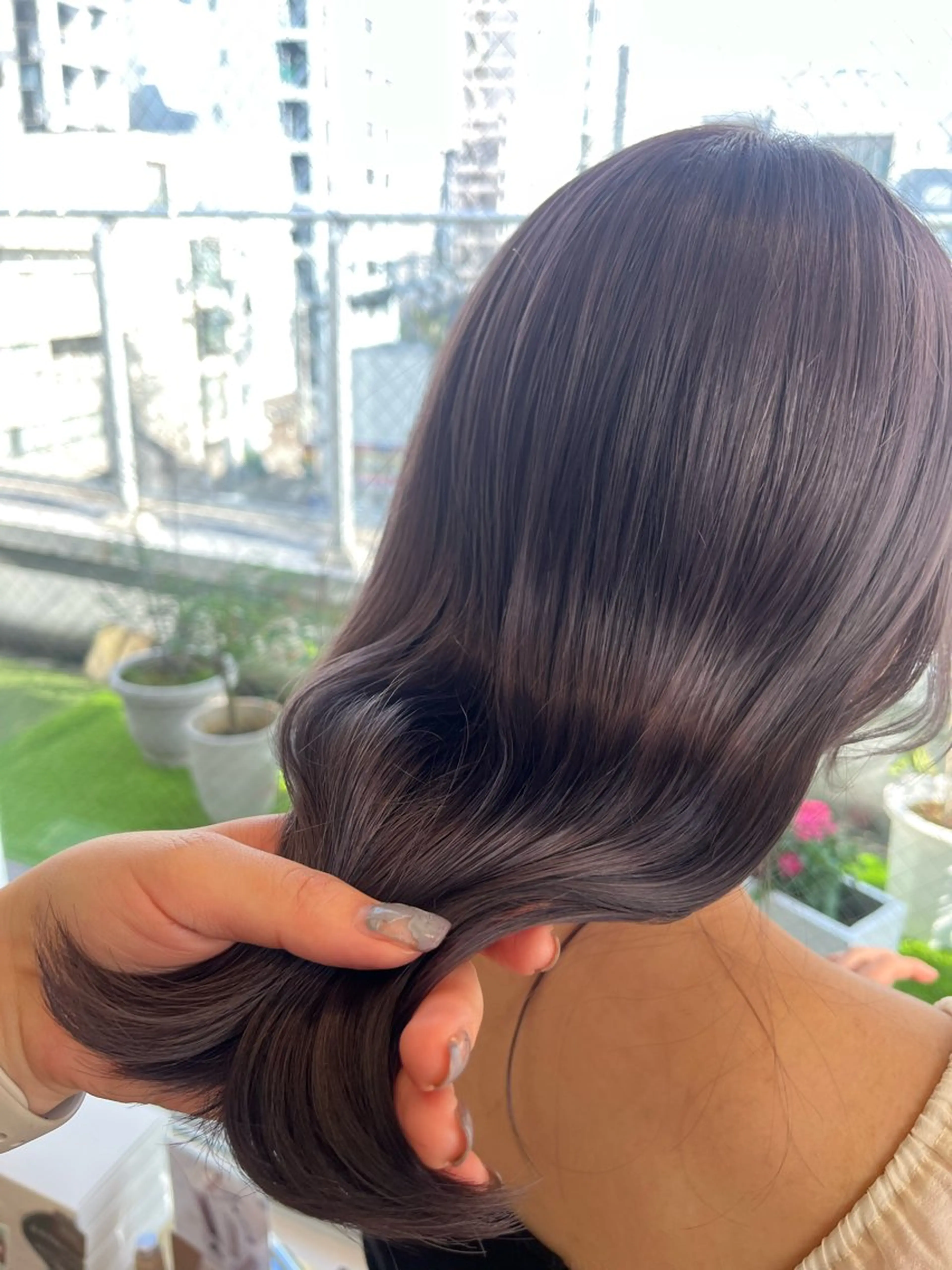 ロング カラー アッシュ アッシュブラウン ブラウンカラー ヘアカラー 暖色カラー/似合わせ カット/名古屋/辻のヘアスタイル