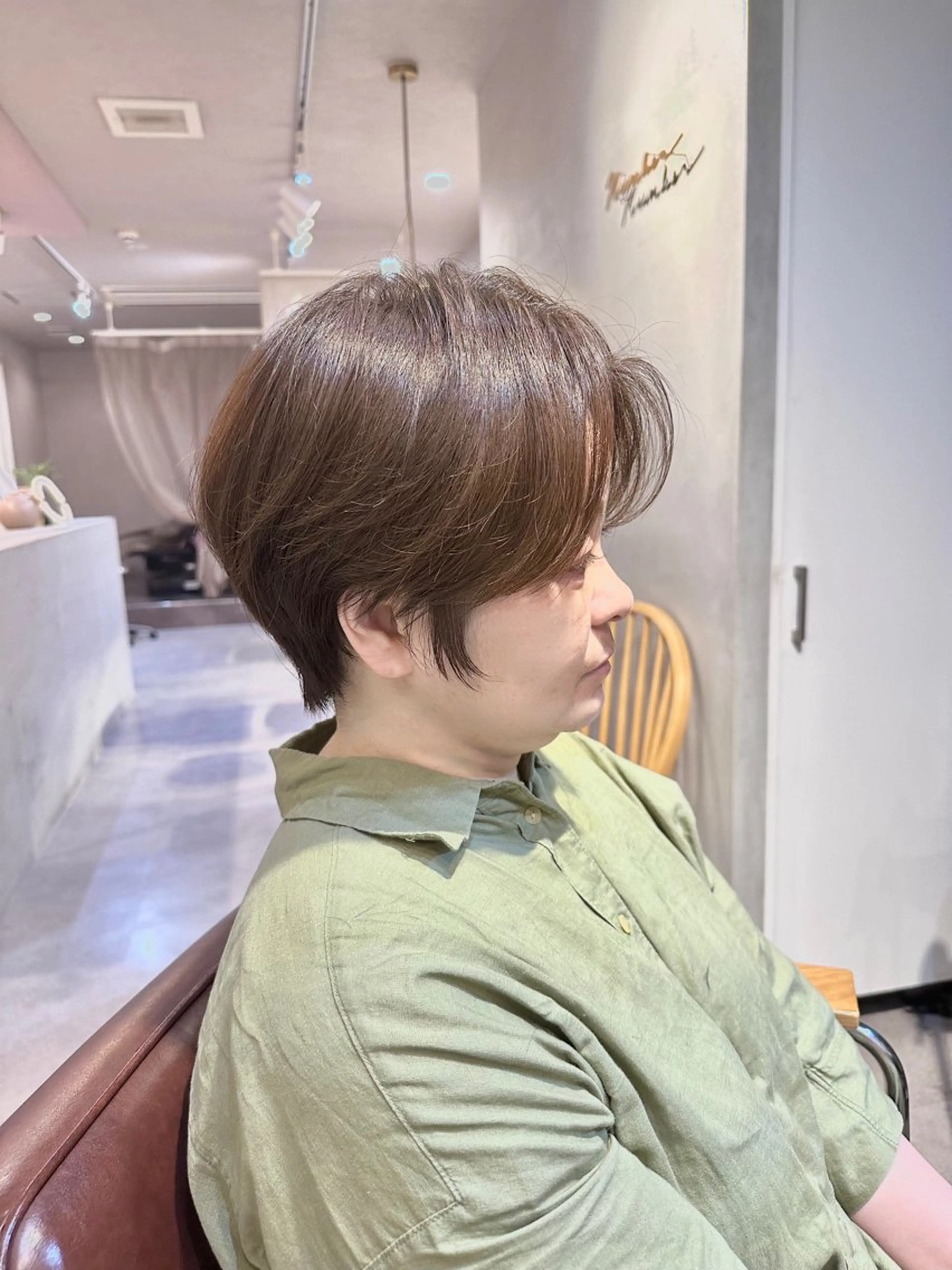 ショート カット ヘアカラー はまだ かんたのヘアスタイル