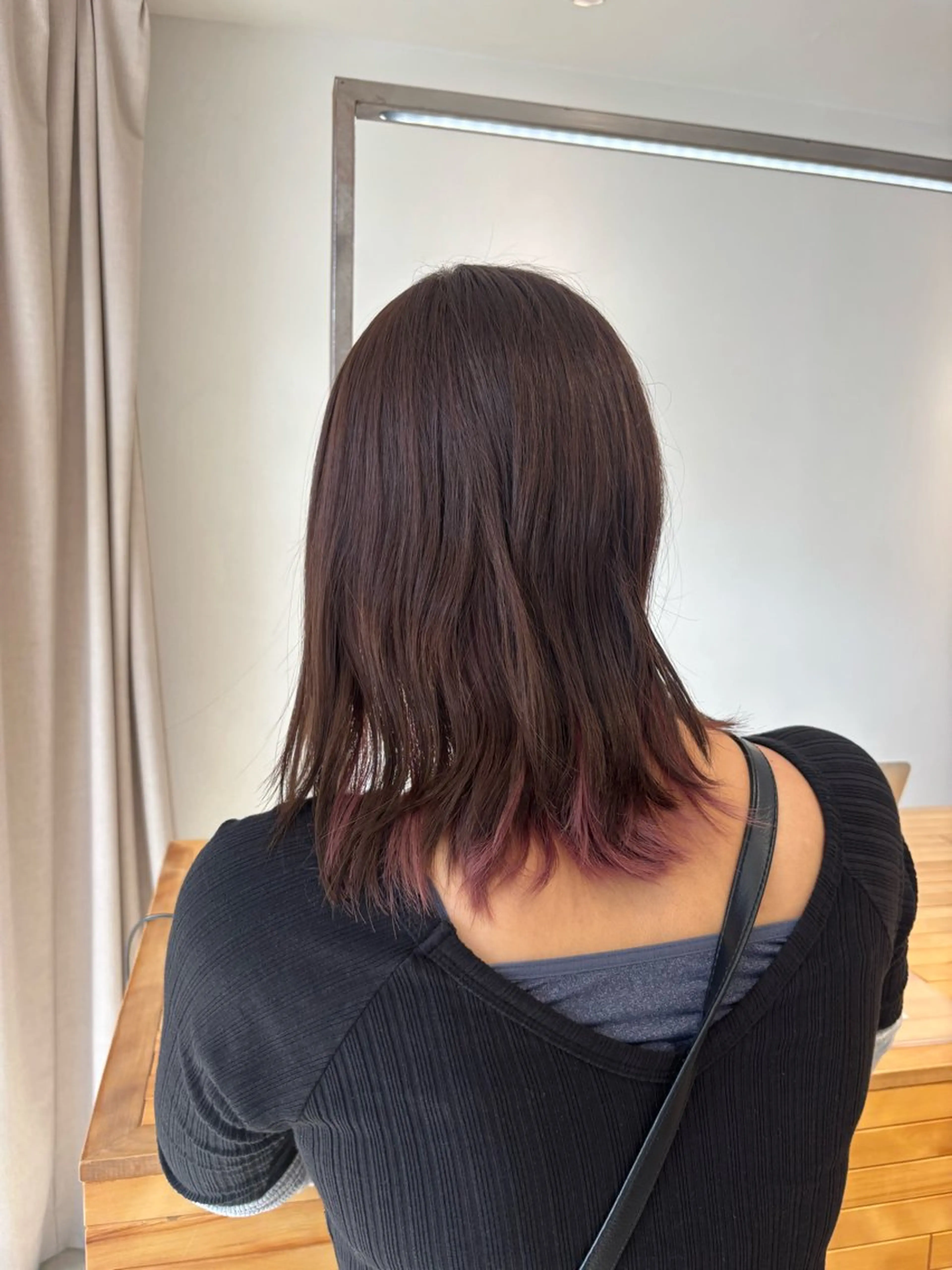 ミディアム ヘアカラー NAVY/ Miharuのヘアスタイル