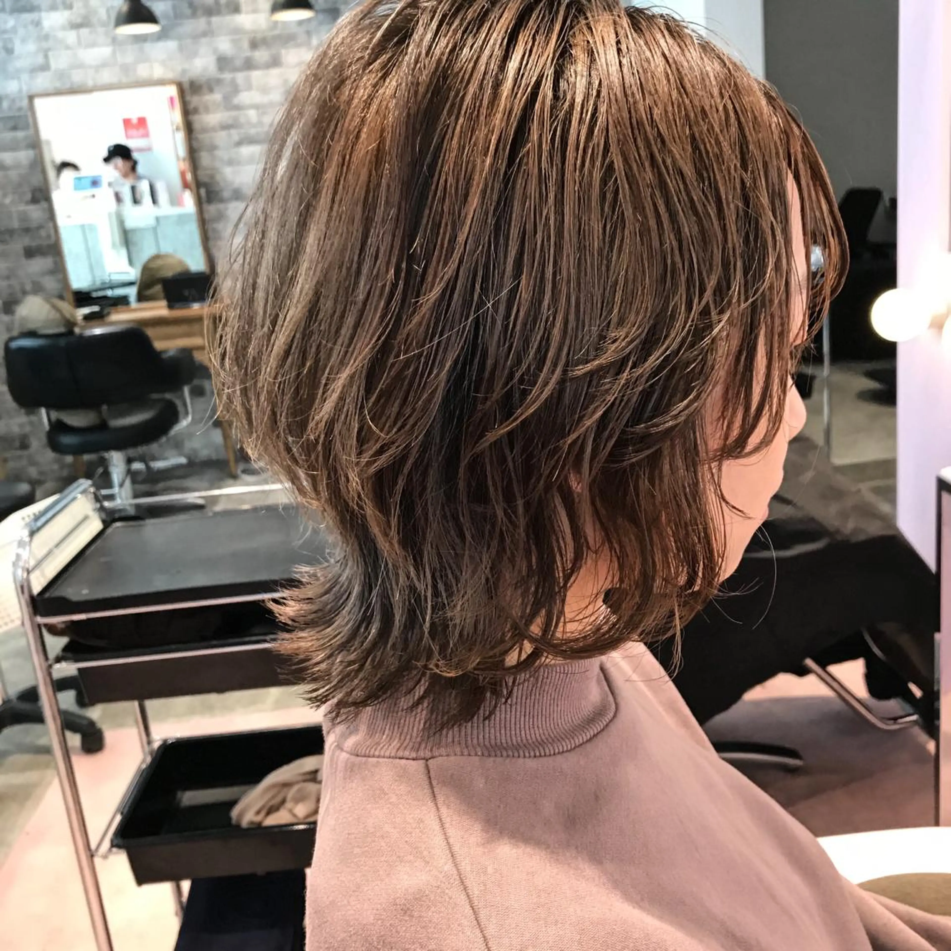 ミディアム ウルフカット 所渉/韓国レイヤー /ウルフカットのヘアスタイル