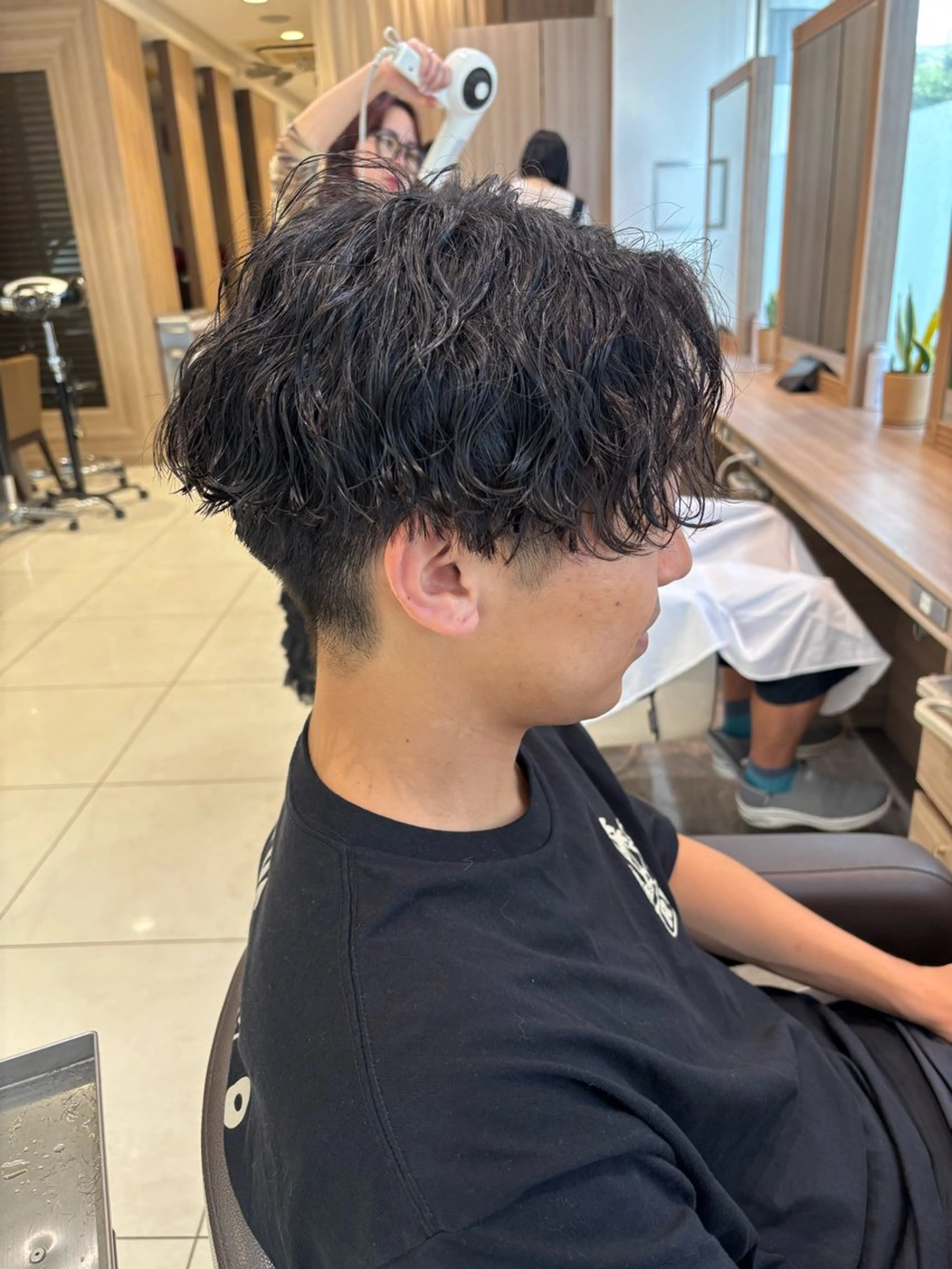 パーマ メンズ カット パーマ 波巻きスパイラル・ カルマ/aoiのヘアスタイル