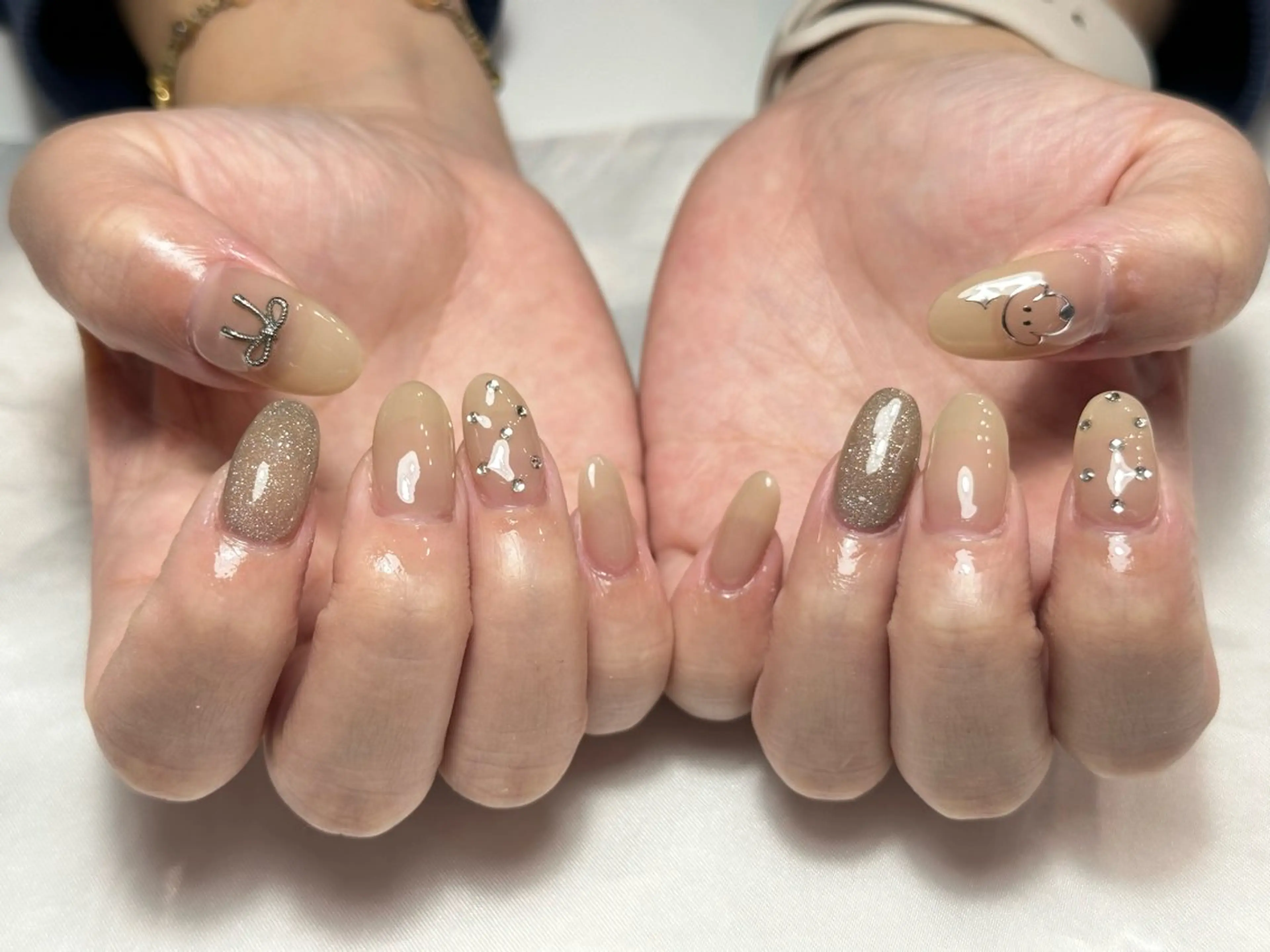 ネイル オフィスネイル シンプルネイル 【パラジェル・フィルイン】Nailsalon Merci東中野所属・Merci shigaのネイルデザイン