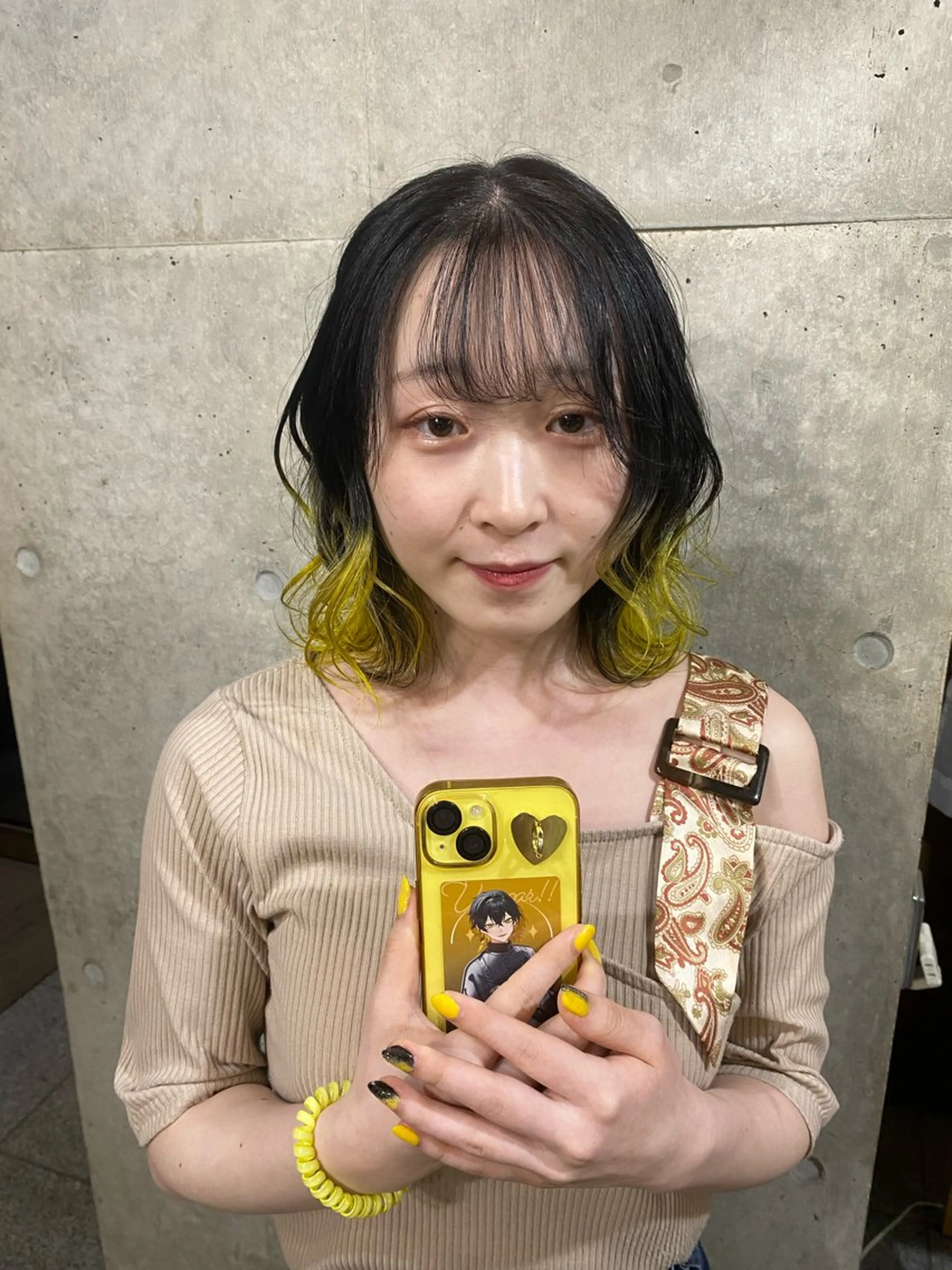 ショート カラー デザインカラー ボブ ウルフカット ARUE所属・🎀🫧Oyama Riri🫧🎀のヘアスタイル