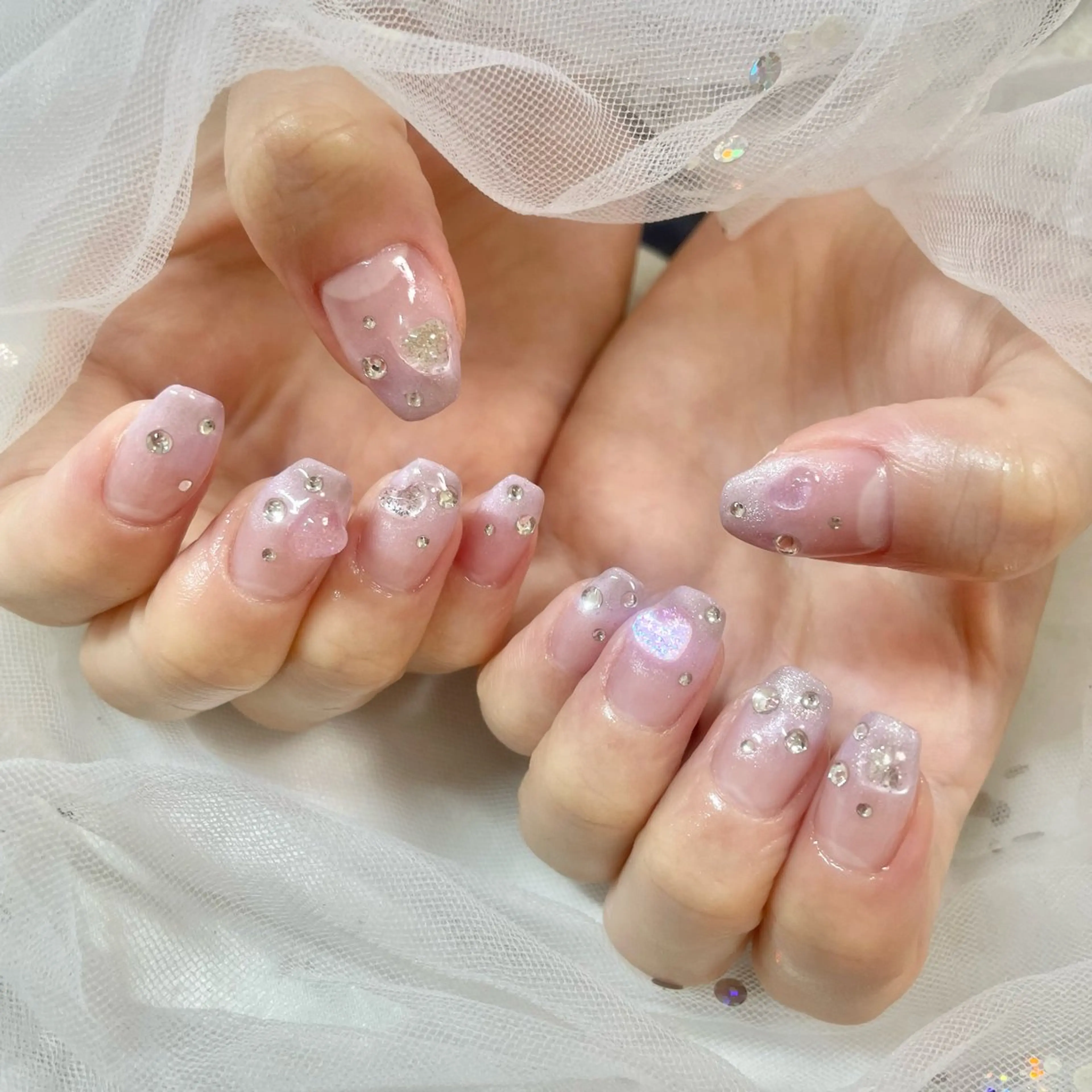 ネイル ハート 🎀AYAKO 🎀中韓ネイルのネイルデザイン