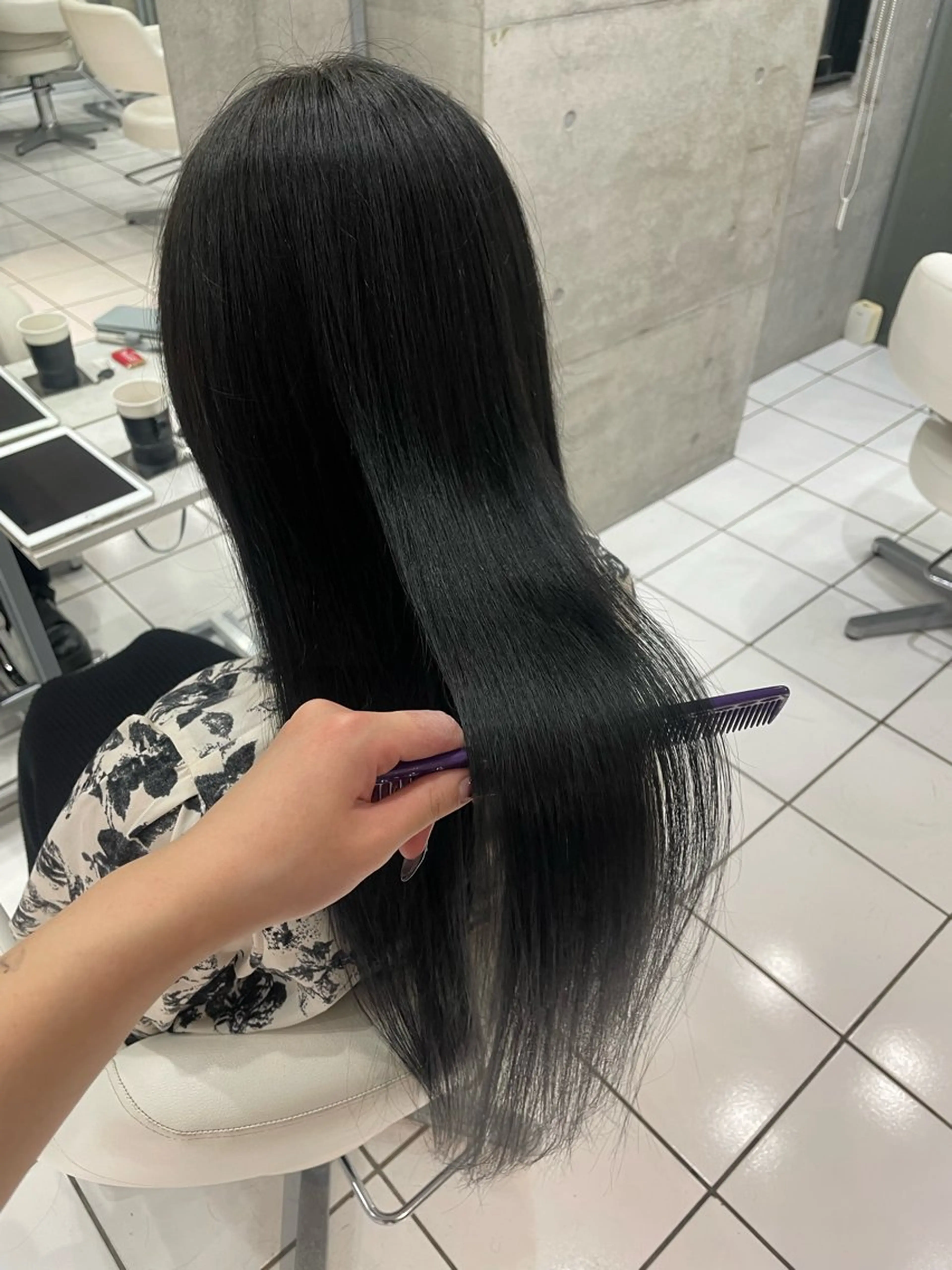 カラー トリートメント 🍭ハイトーン/ レイヤーカット🦄のヘアスタイル