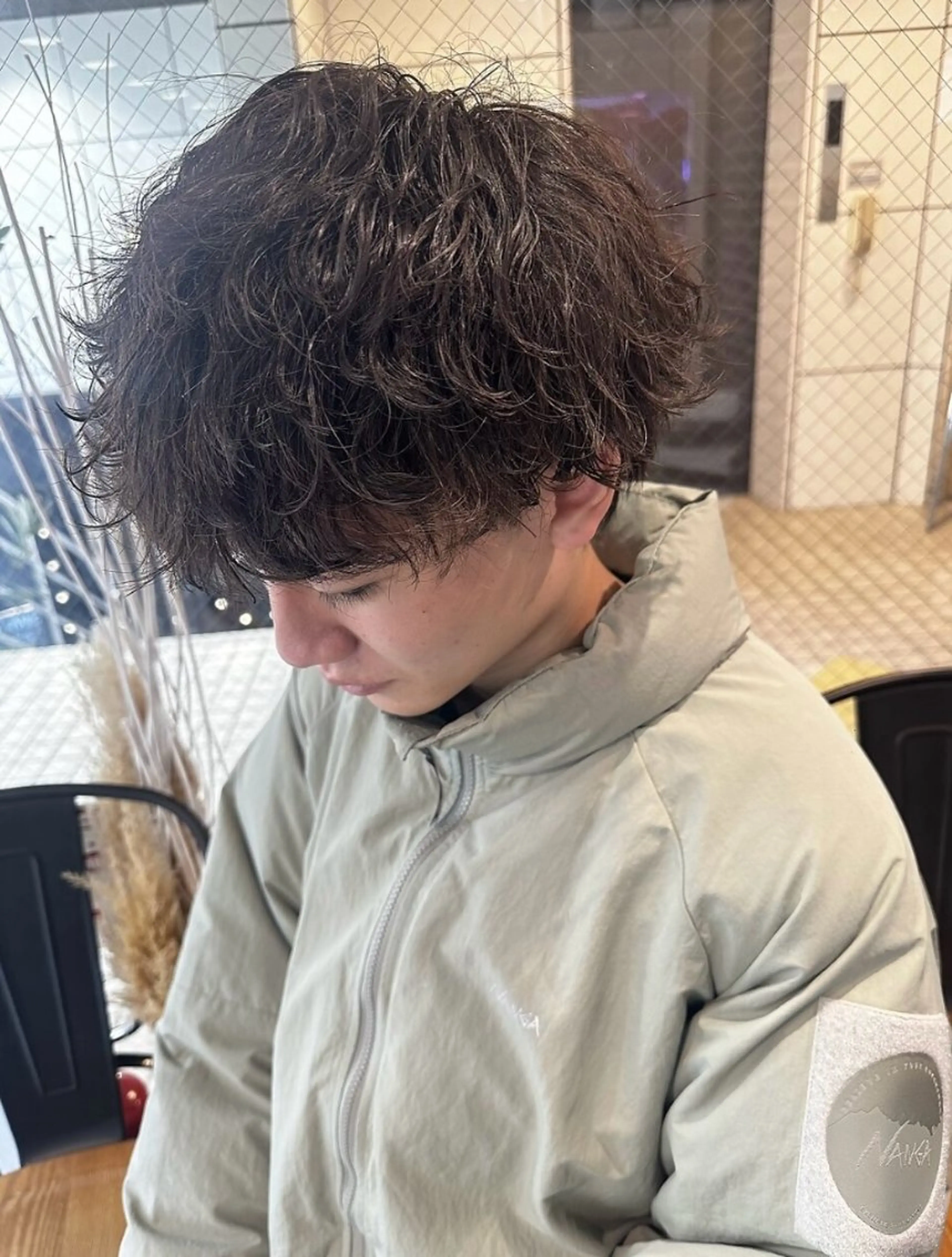 パーマ メンズ メンズブリーチ メンズハイトーン メンズ韓国風 マッシュ メンズパーマ designcolo r/似合わせNOKAのヘアスタイル