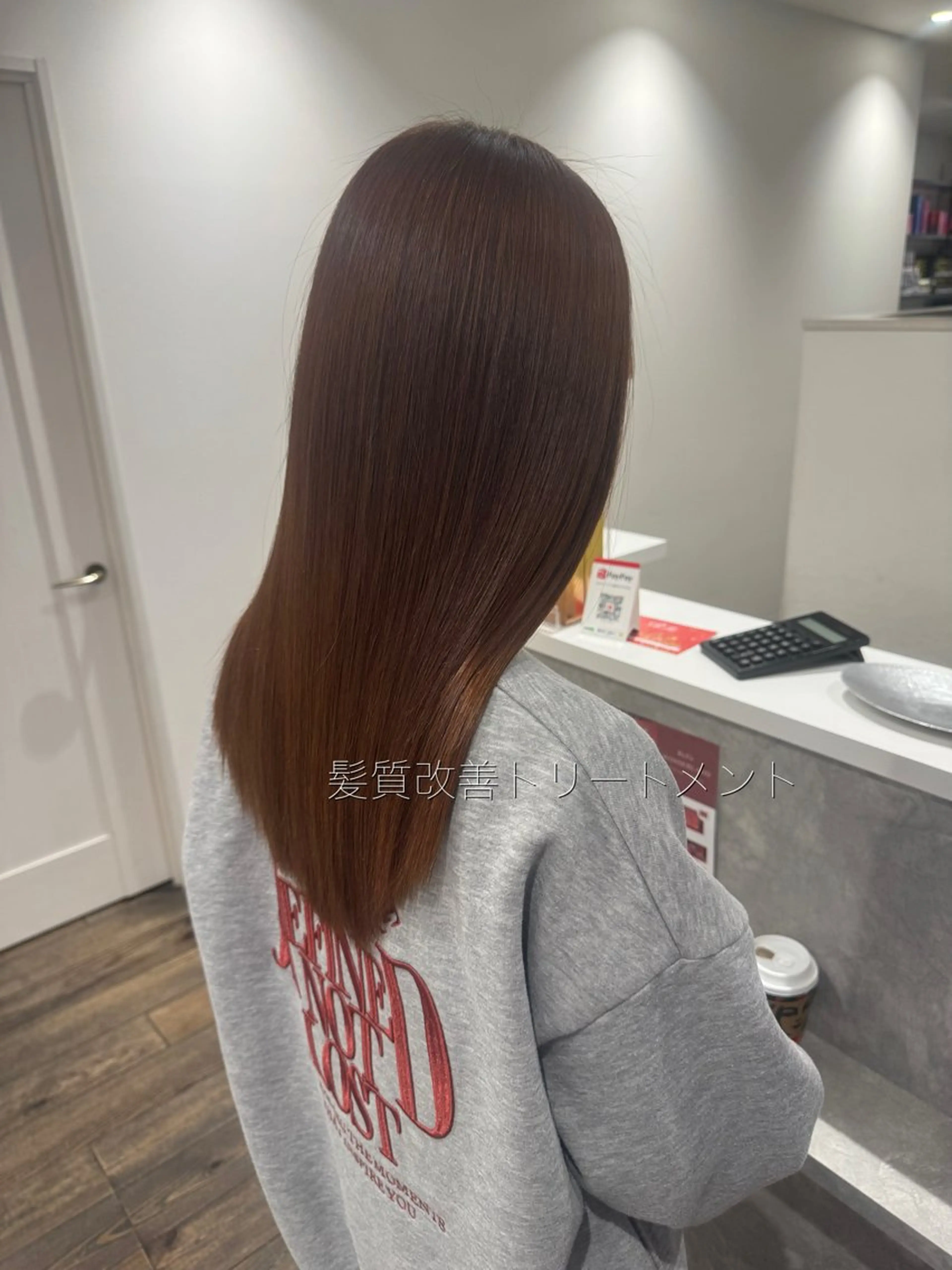 セミロング カット 縮毛矯正 指名支持率NO.1 スタイリストのヘアスタイル