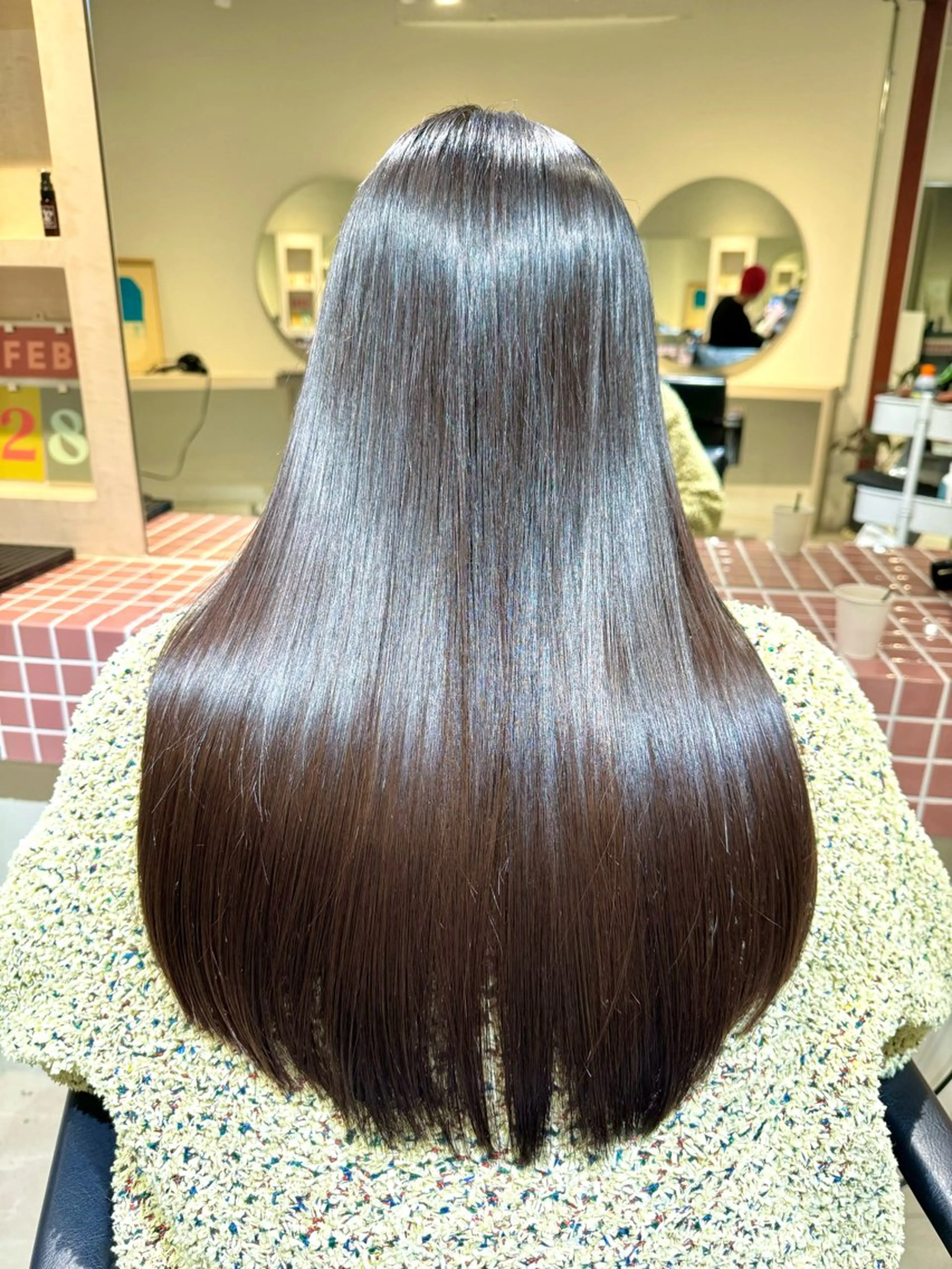 ロング アッシュ ボブ 髪質改善 レイヤーカット ロング eto所属・髪質改善スペシャリス ト長尾勇弥/梅田中津のヘアスタイル