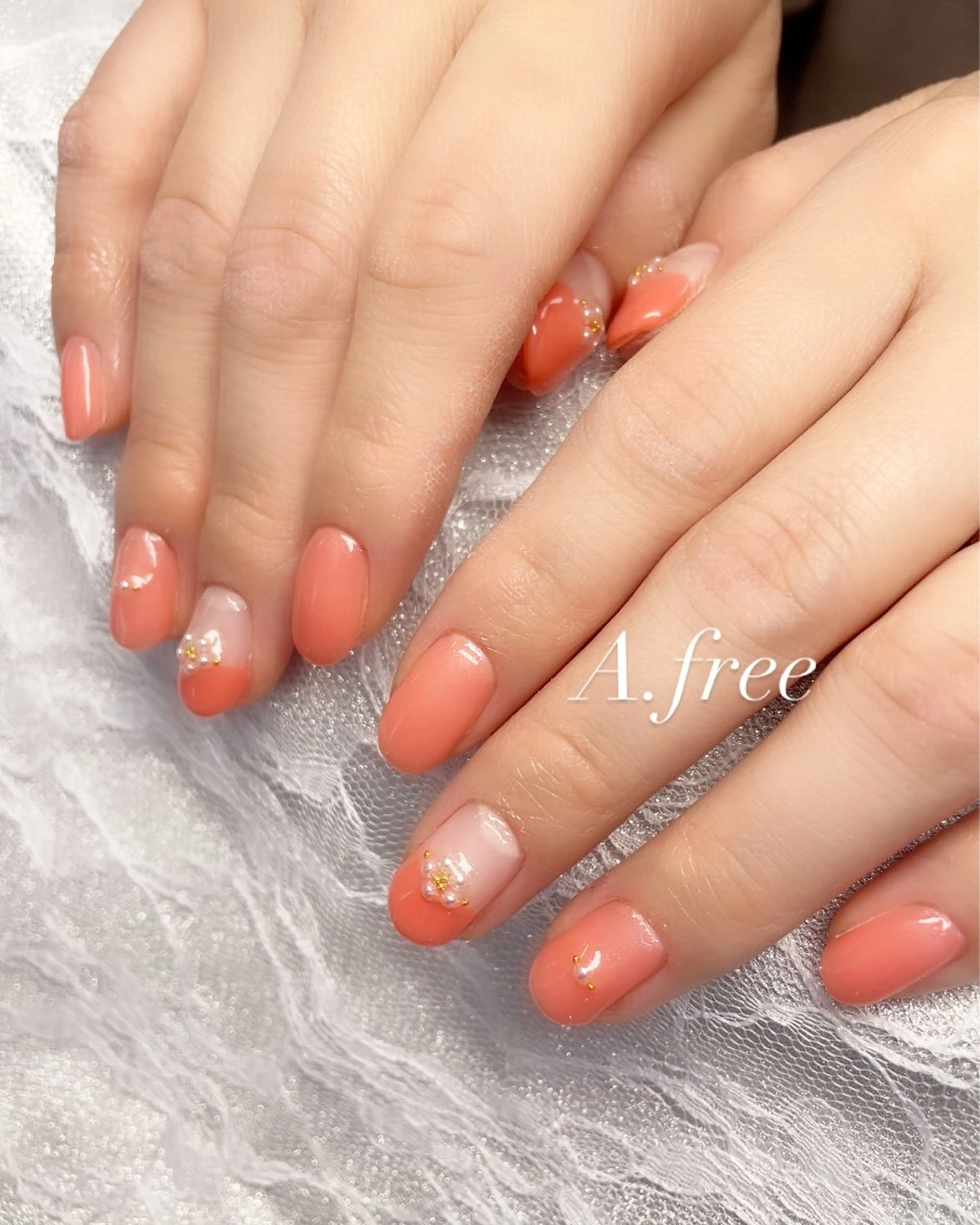 ネイル ハンドネイル A.free✧*｡ アレルギー対応✧*｡のネイルデザイン