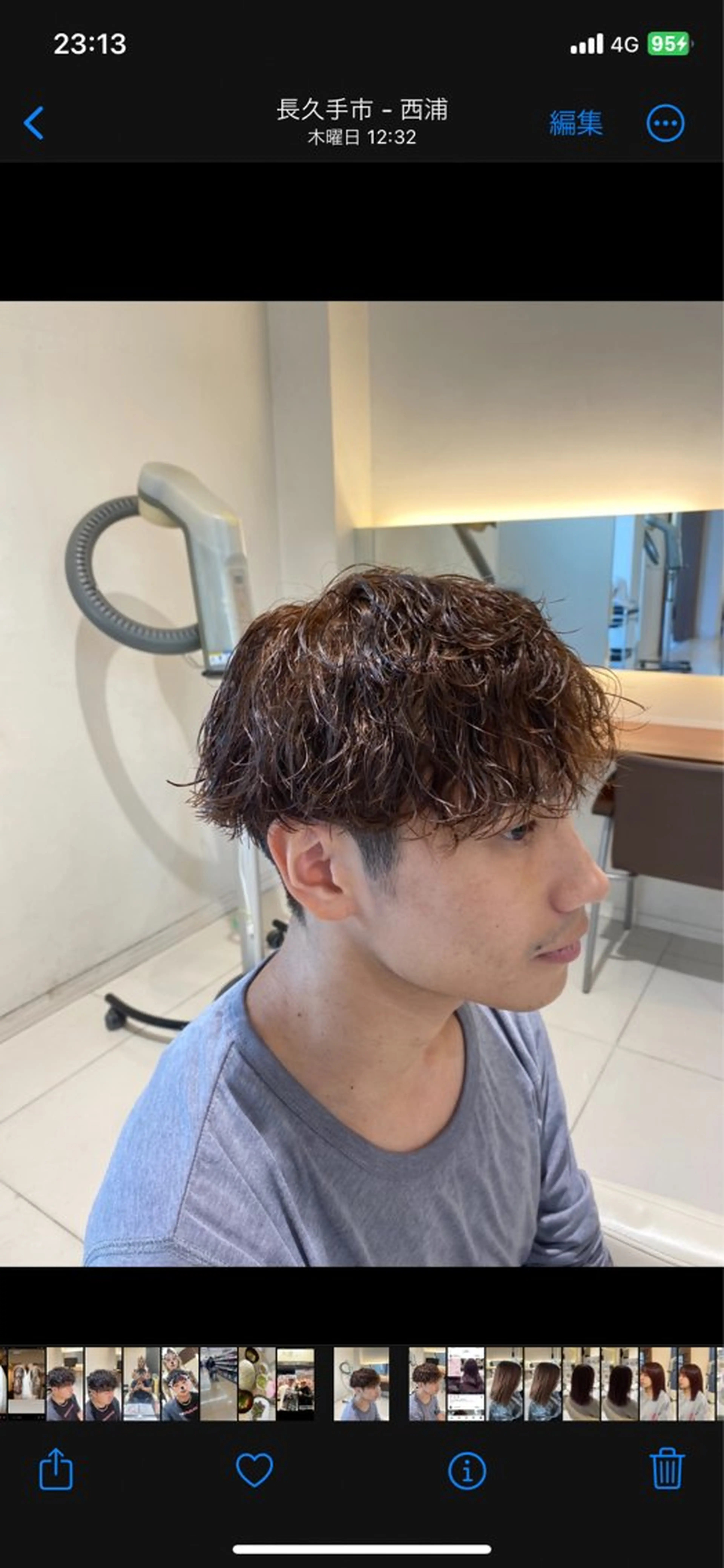 カラー パーマ メンズ メンズパーマ 福岡 正真のヘアスタイル