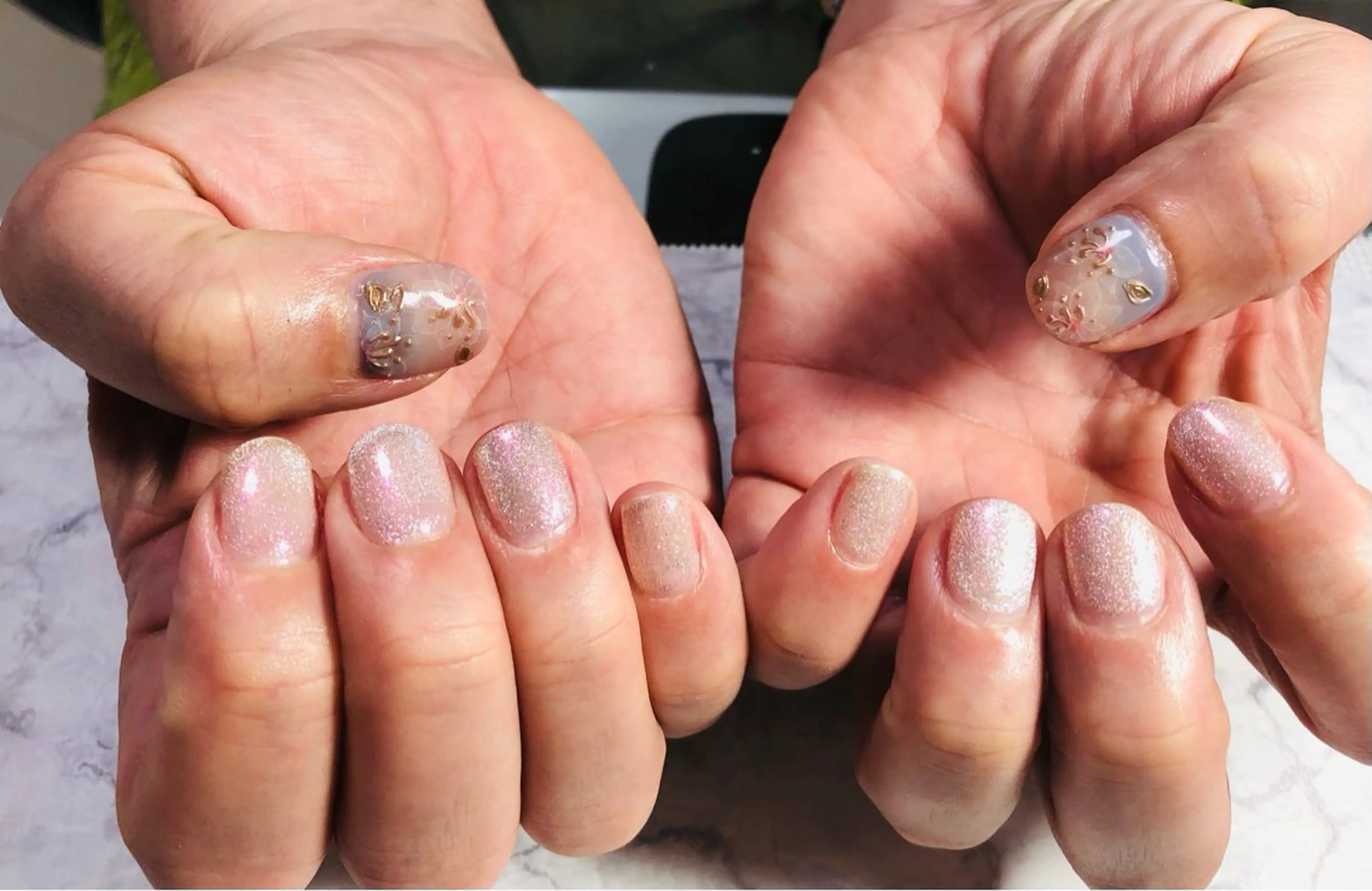 ネイル フラワーネイル ハンドネイル フットネイル M&Y nailsalonのネイルデザイン