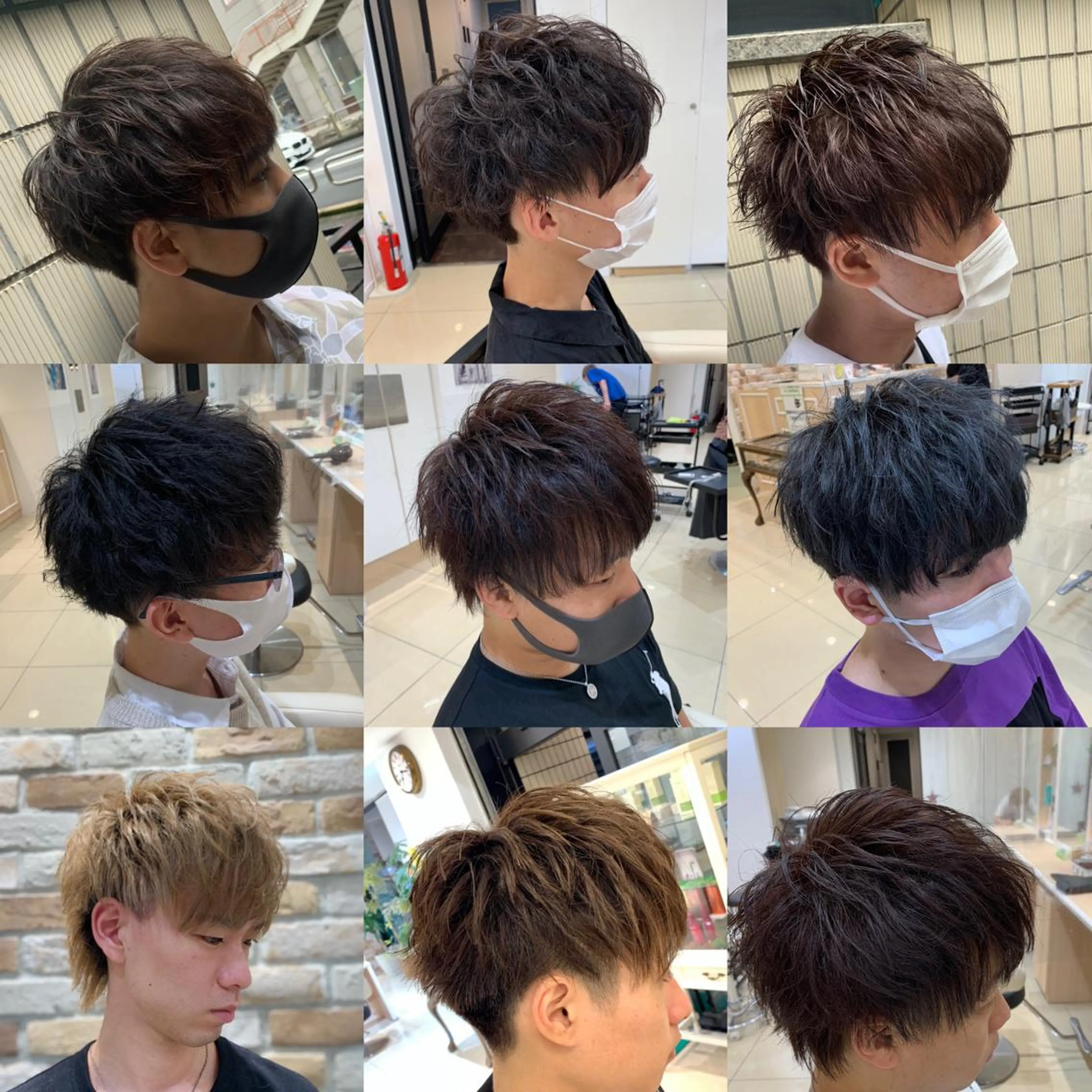 ショート ヘアアレンジ メンズ カット IwAsh中山所属・✂︎中山ブリーチ・ パーマ✂︎露木智也のヘアスタイル