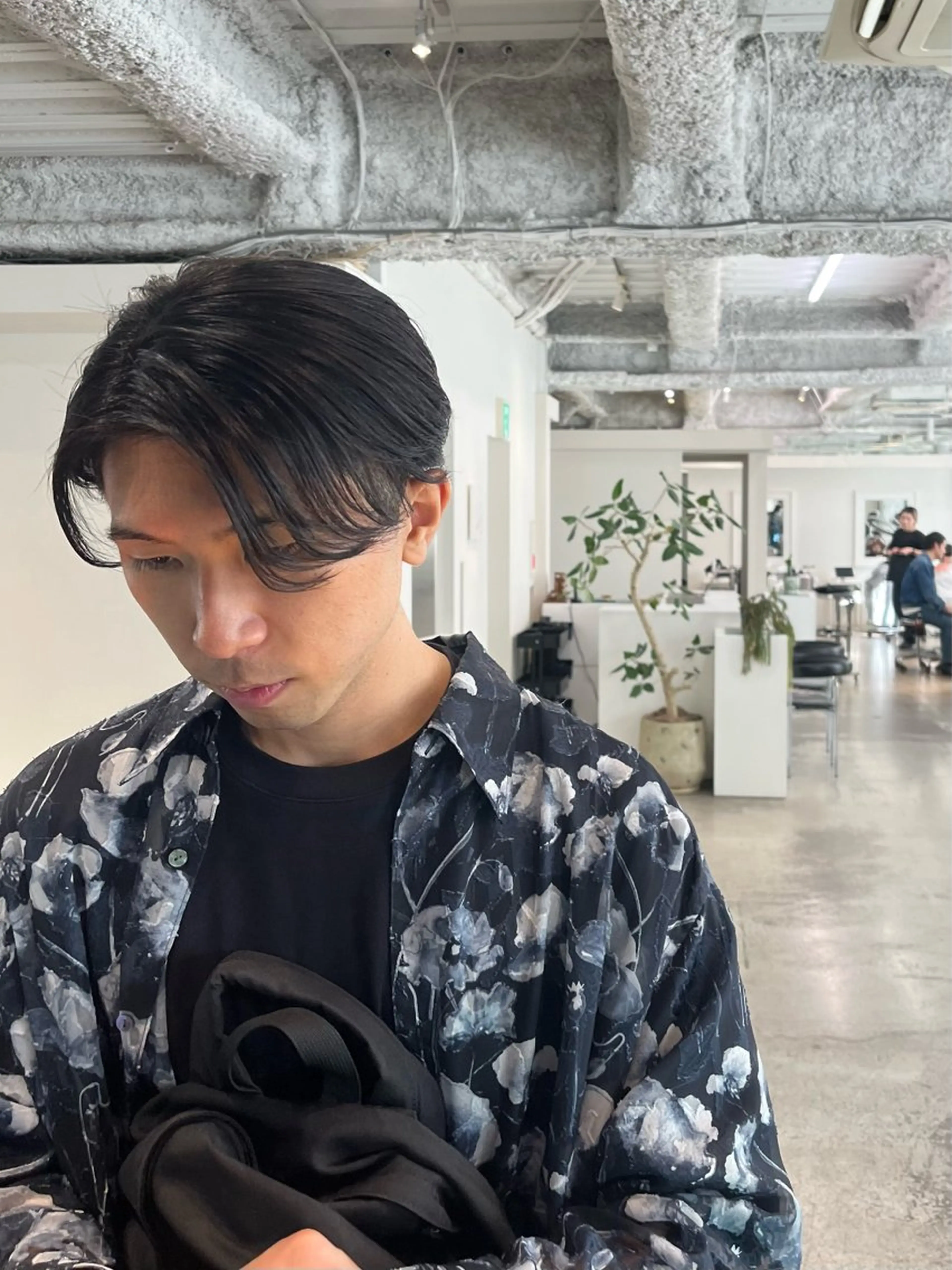 メンズ センターパート カット ANY/メンズ特化/ シバヤ　ユウキのヘアスタイル