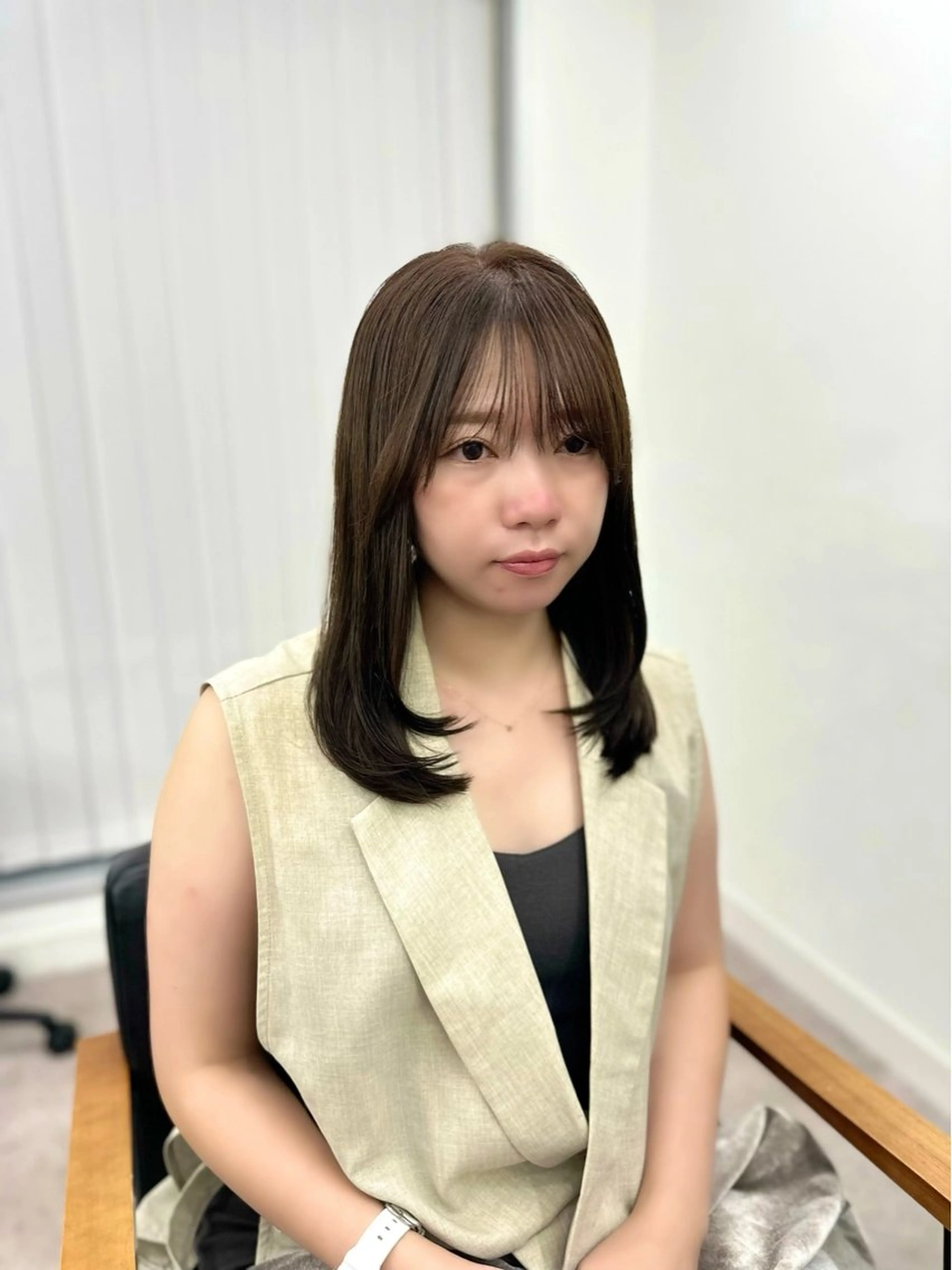 ミディアム カラー パーマ ヘアアレンジ メンズ キッズ カット ヘアカラー 骨格似合わせレイヤー 🌿JUNのヘアスタイル